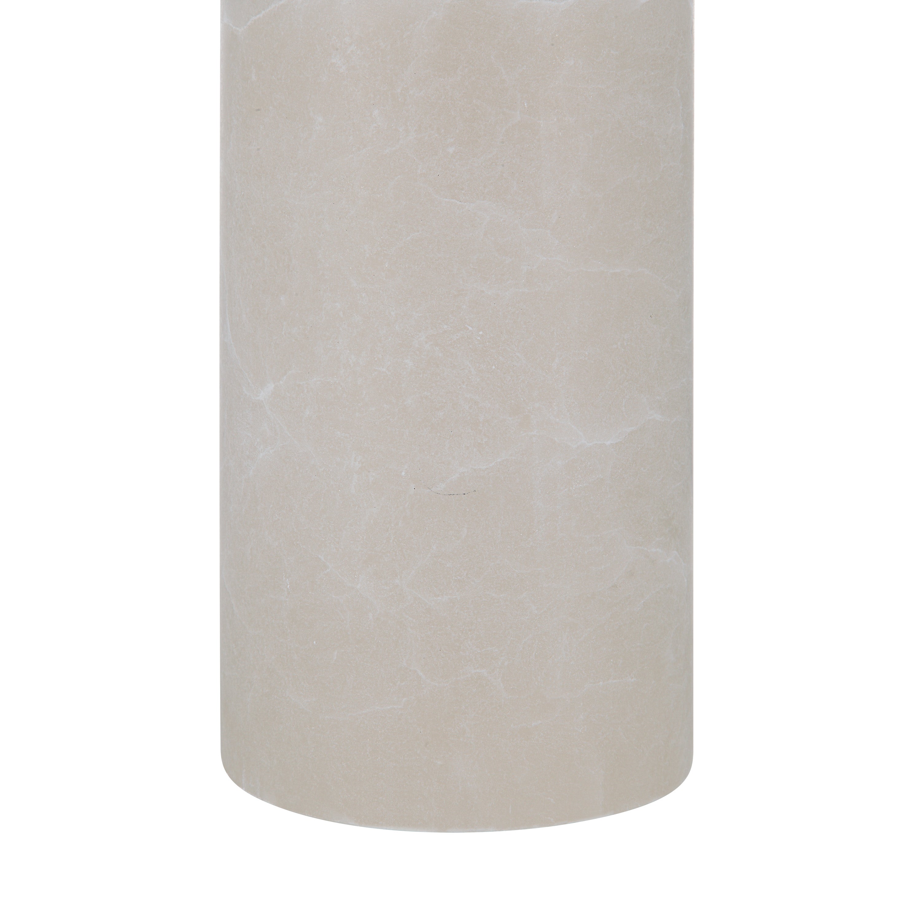Ixia 25" Tall Plated Antique Brushed Brass Iron Table Lamp with Drum Linen Shade - Detail Image - LPT1263