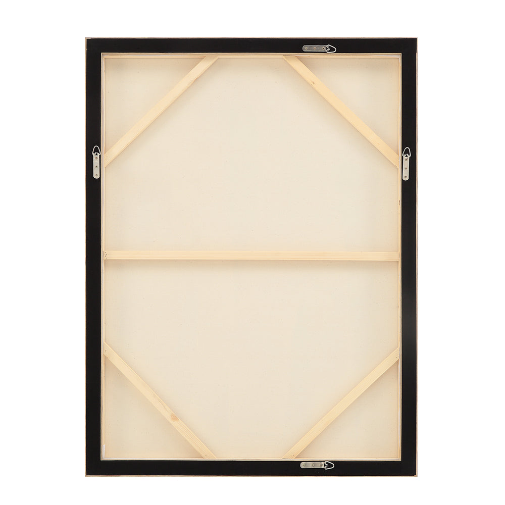 Allegra 36.1" Wide Canvas Art with Wood Frame, Oak - Backing Image - OL2138