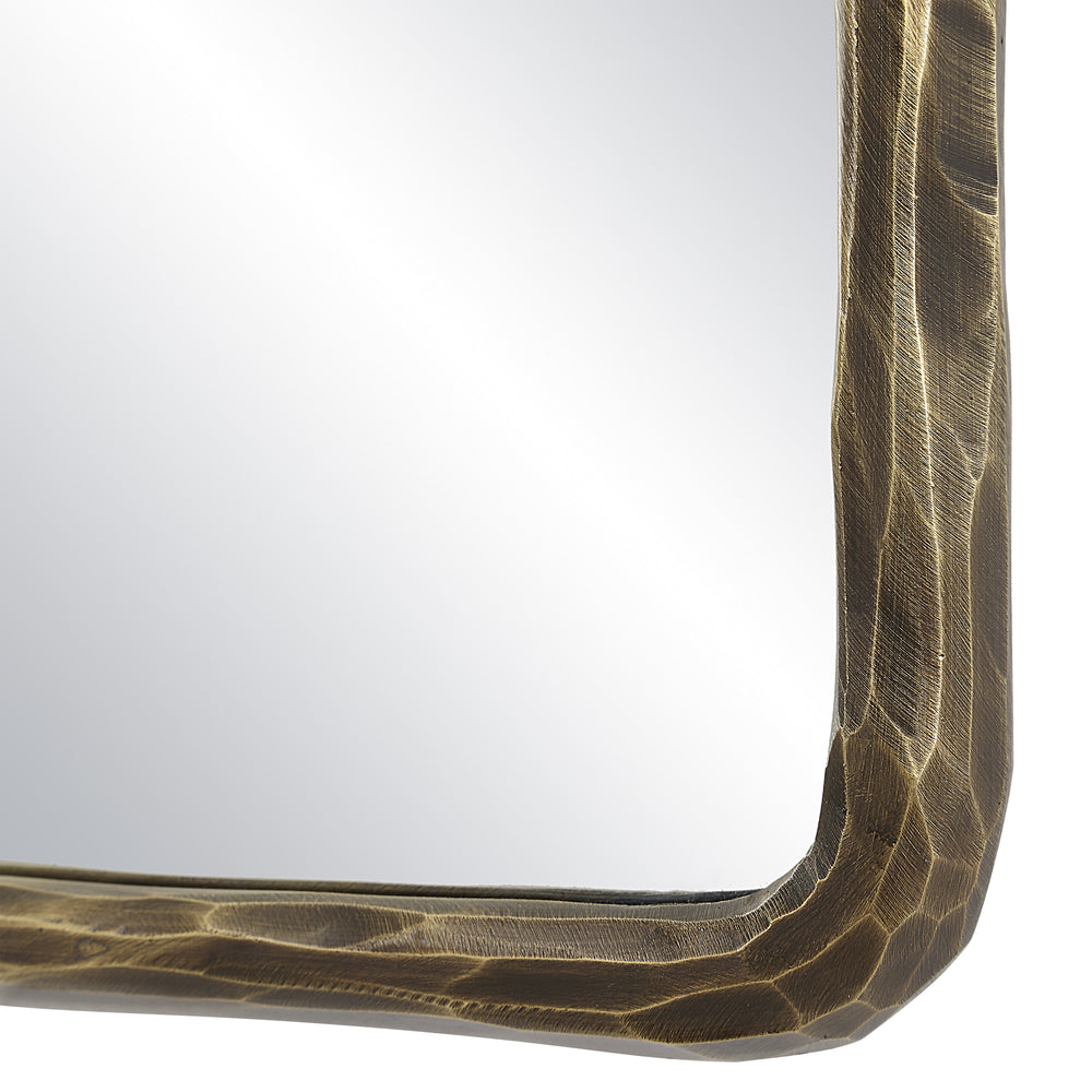 Ivory 36" Tall Rectangle Wall Mirror, Yellow - Detail Image - MT2675