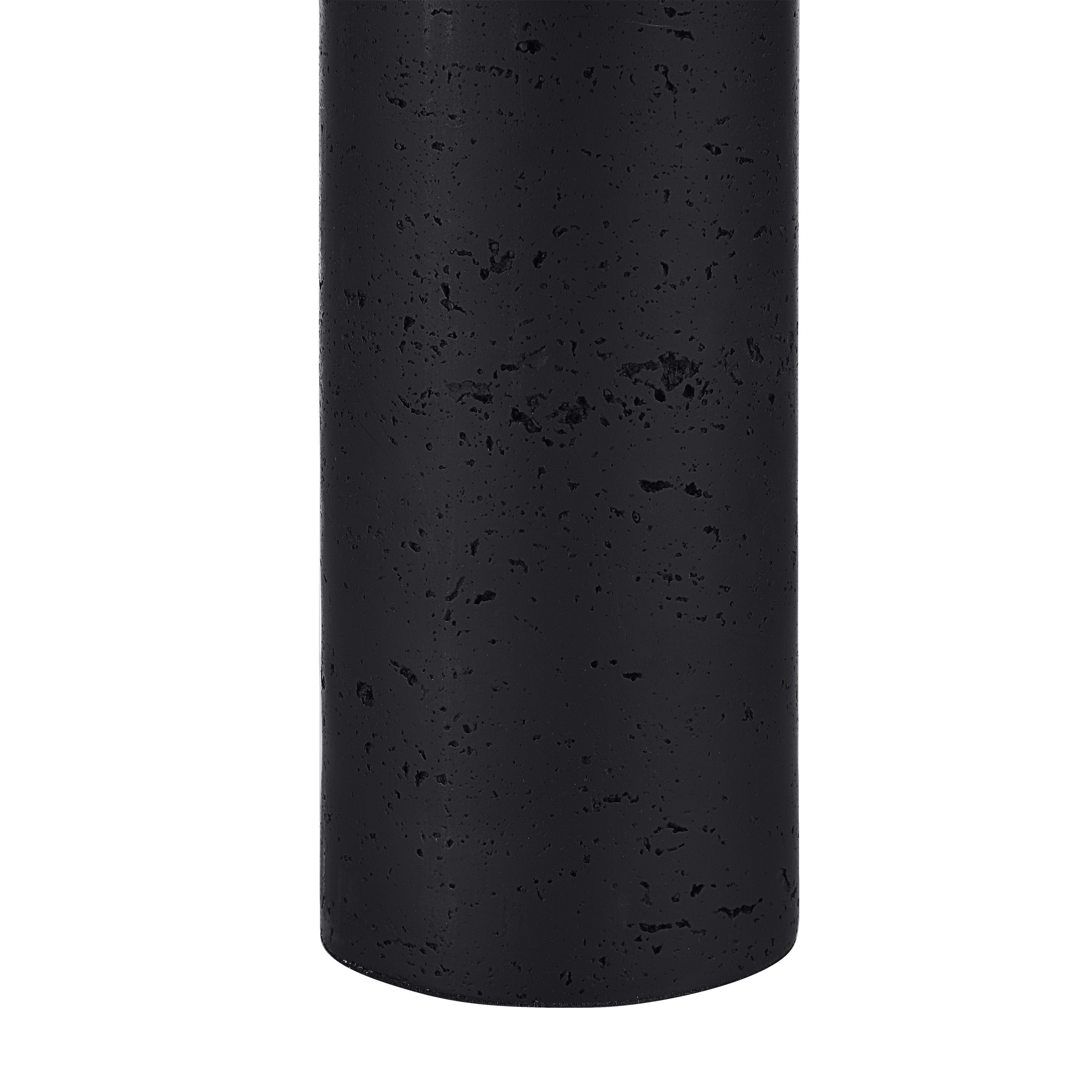 Augusta 25" Tall Black Resin Table Lamp with Drum Linen Shade (Set of 2) - Detail Image - LPT1267-SET2