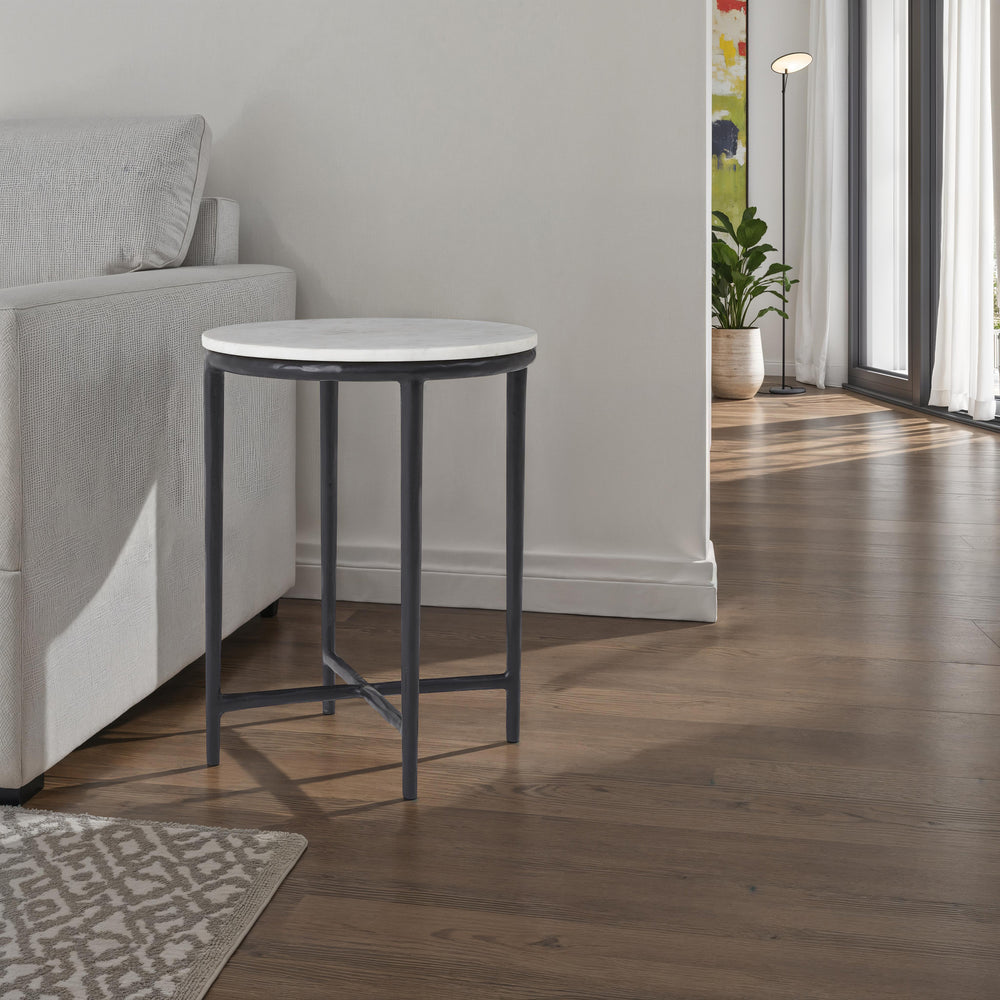 Veroia 14.96" Height Side Table - White Label Lifestyle Image - TA534