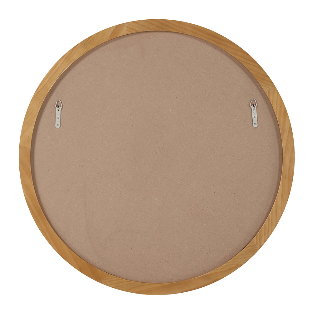 Canna 36" H x 36" W Wall Mirror, Beige - Backing Image - MT2744
