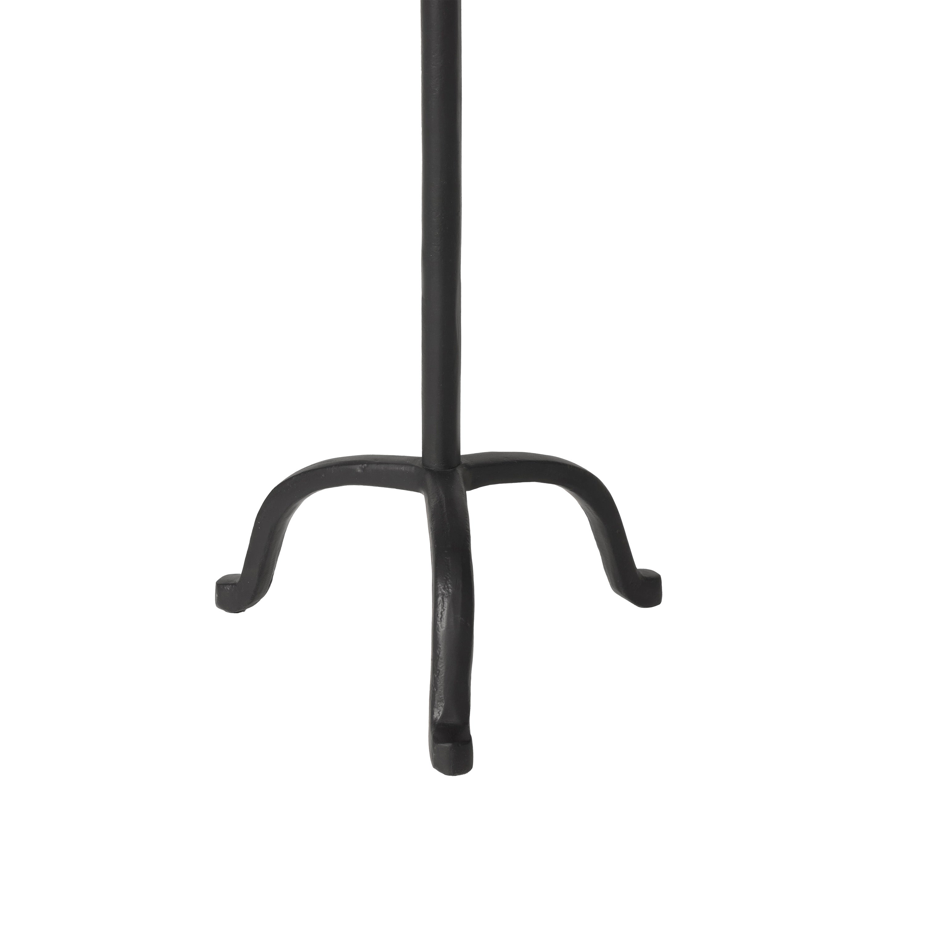 Agra Candle Holder, Matte Black - Additional Images - CAN188