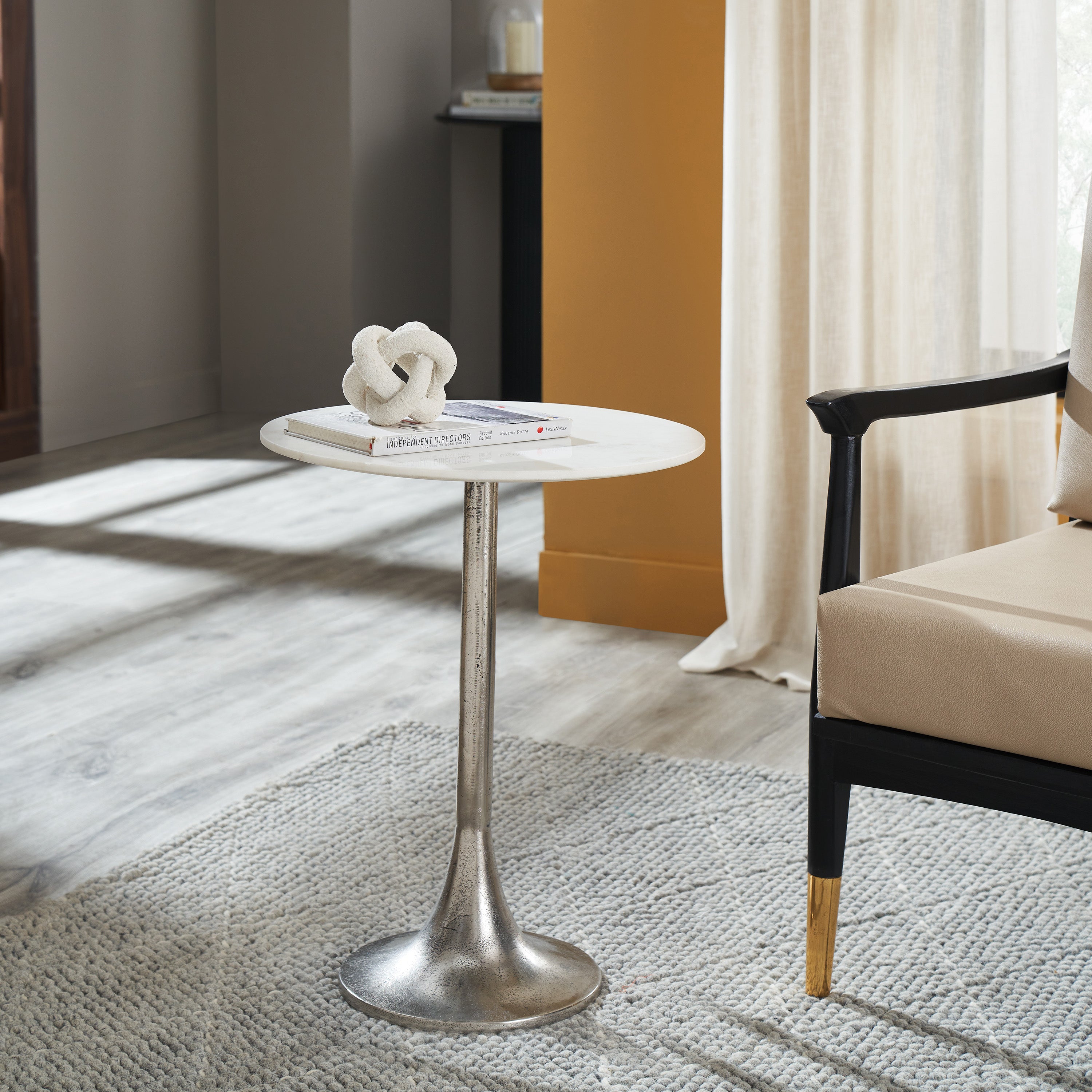 Eloa 23" Height Table, Grey - White Label Lifestyle Image - TA520