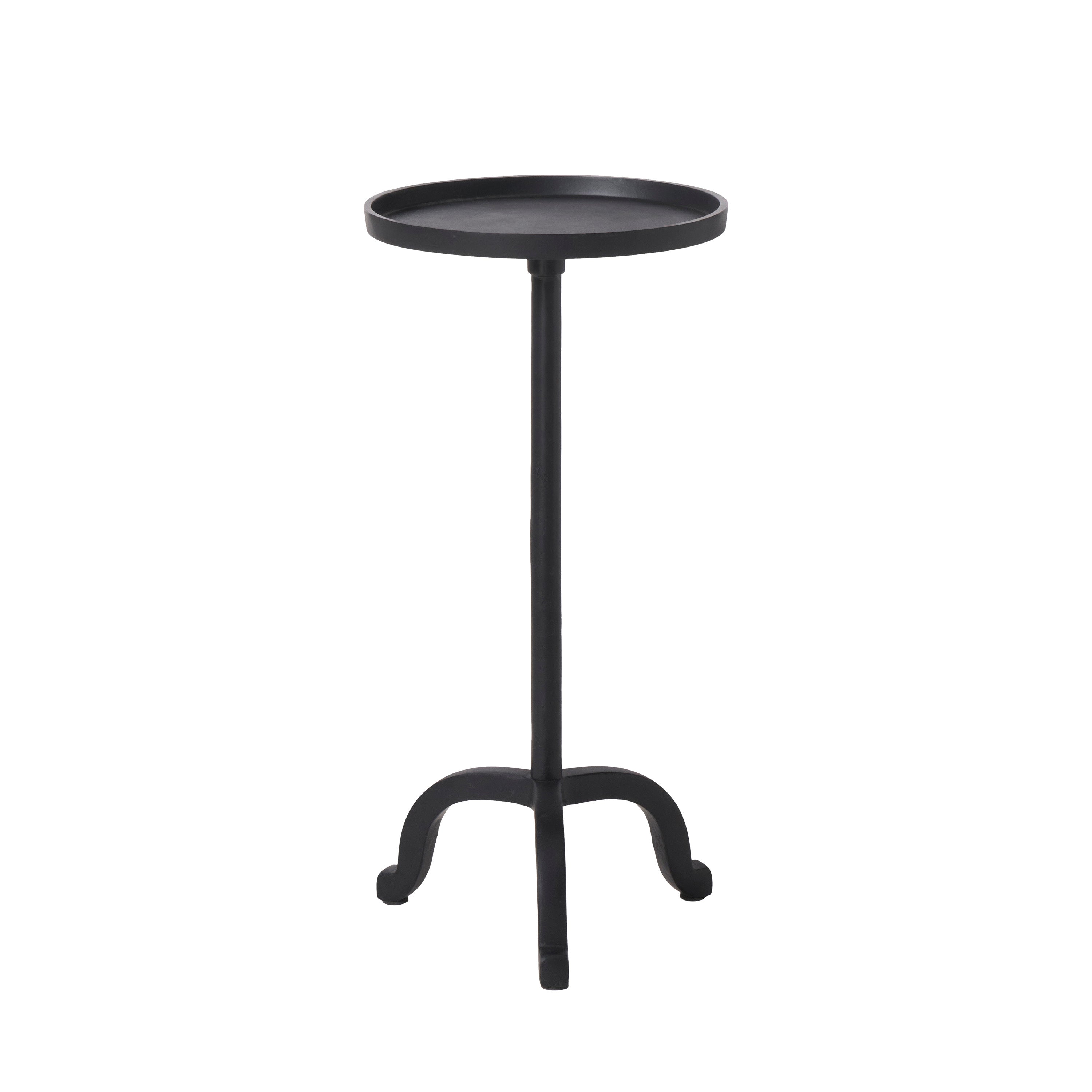 Myra 24/20" Height Table, Black - Angle Image - TA521