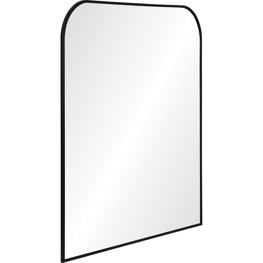Luka 40" Tall Irregular Wall Mirror, Black - Angle Image - MT2382