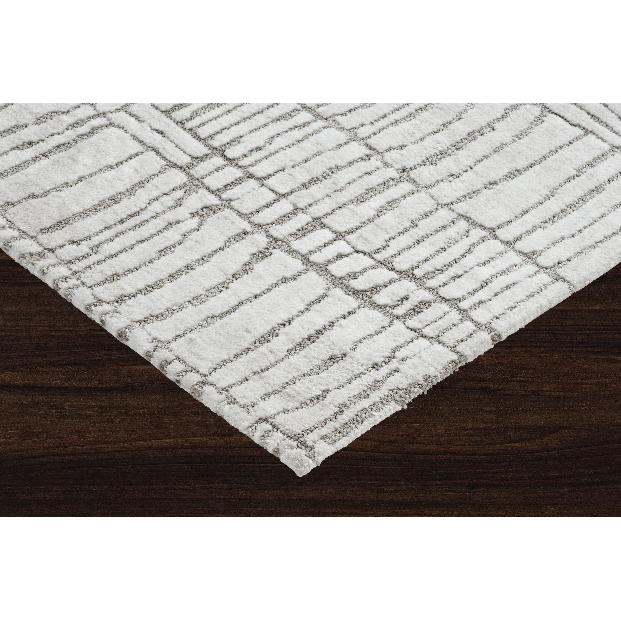 Hazel 8x 10 Power loomed Indoor Rug, Ivory - Angle Image - RHAZ-10287-810