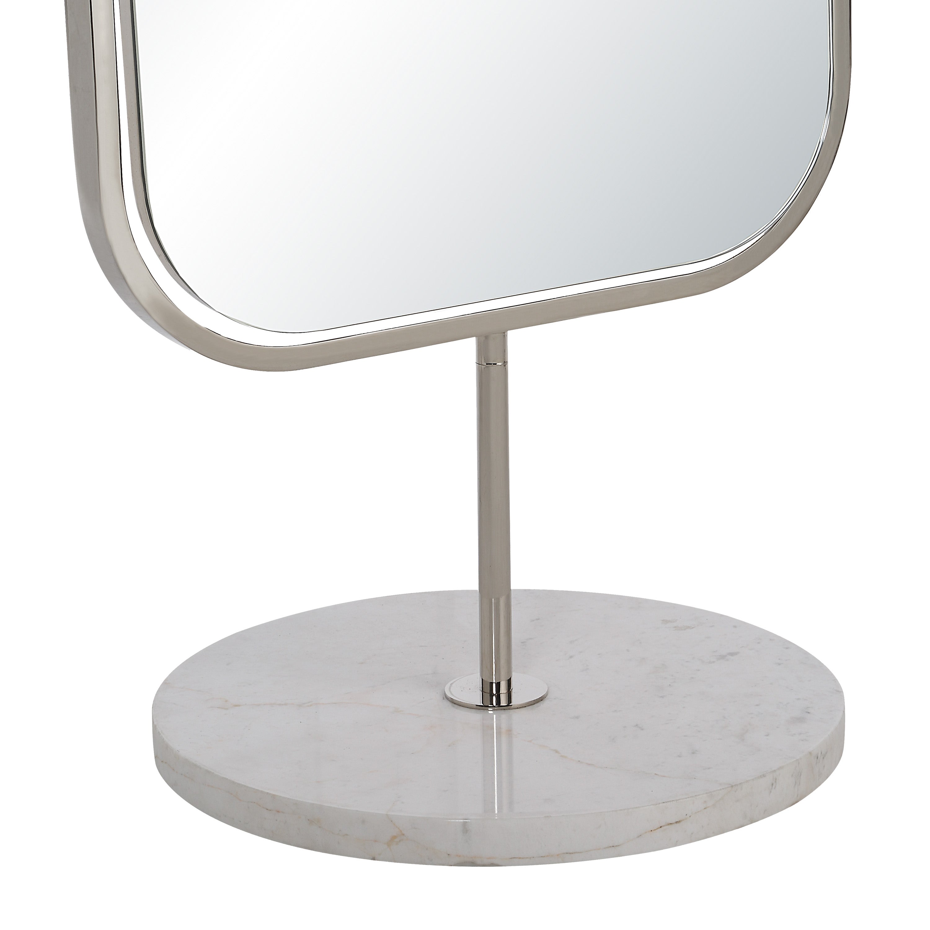 Mandra 66" H x 21" W Wall Mirror, Silver - Detail Image - MT2732