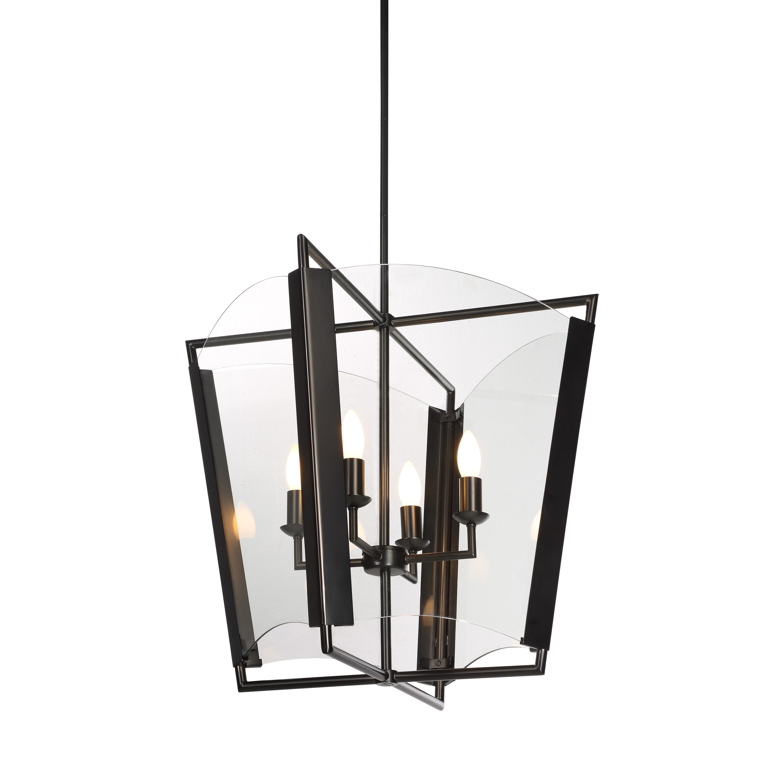 Toussaint 82.25" Height Ceiling Fixture, Clear - Angle Image - LPC4499