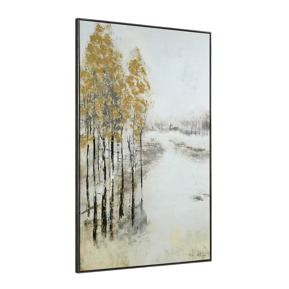 Illia 60" H x 40" W Canvas Art, Beige - Angle Image - OL2205