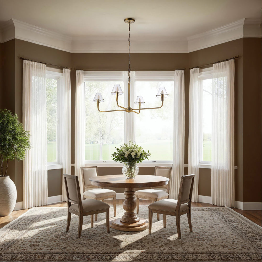 Maite 78" Height Ceiling Fixture, Plated Dark Antique Brushed Brass - Lifestyle Image - LPC4498