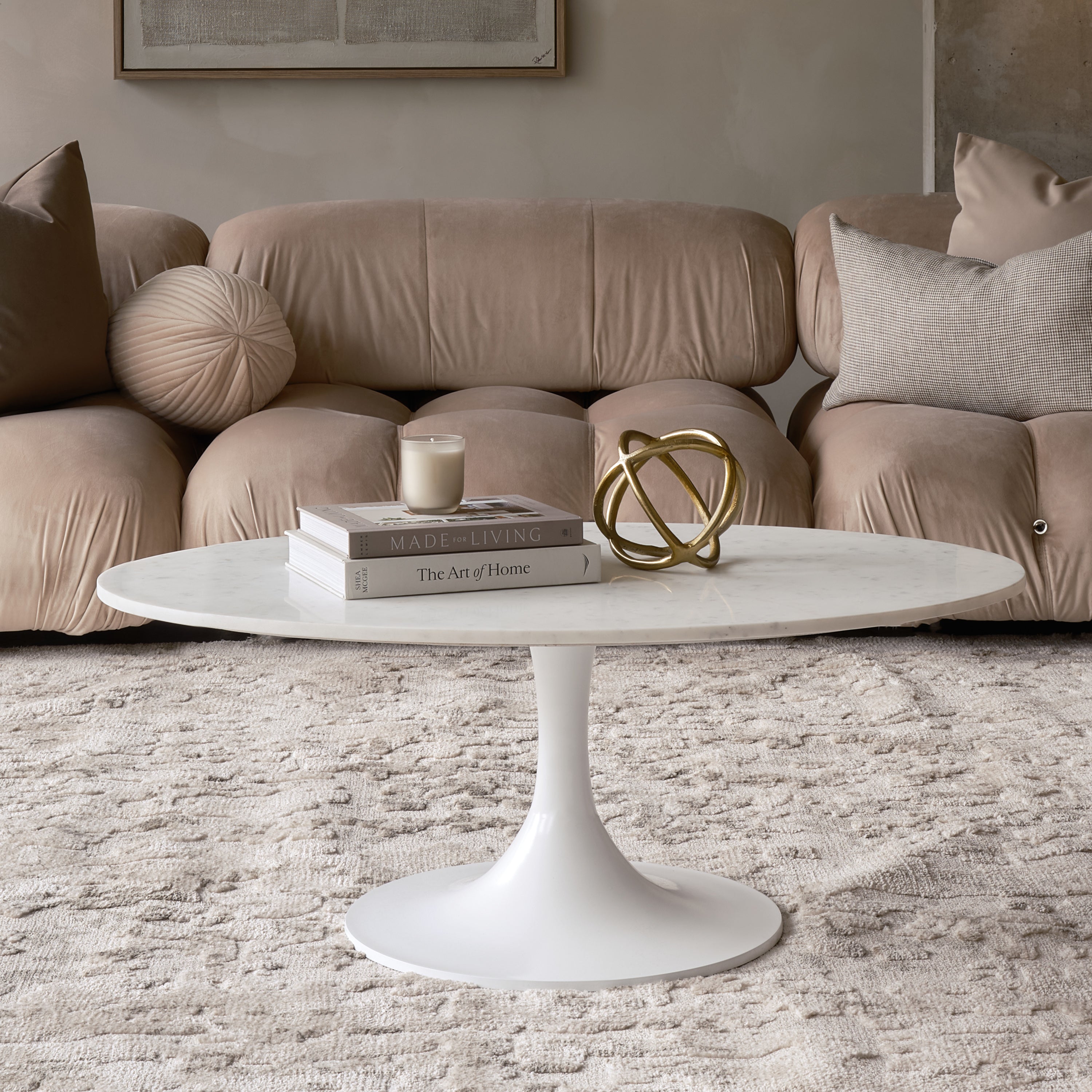 Azimuth Indoor Aluminum Statue, Gold - Lifestyle Image - STA327