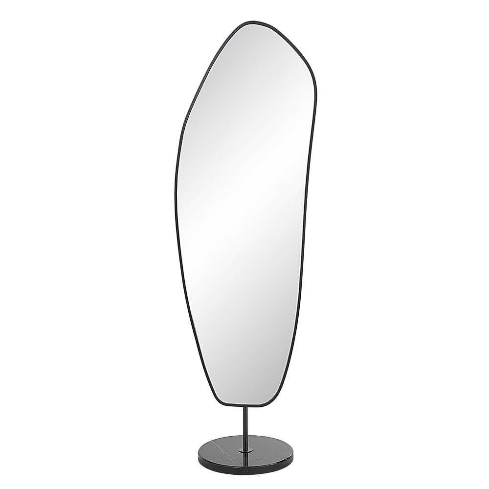 Arlon 70" Tall Irregular Mirror, Matte Black - Main Image - MT2636