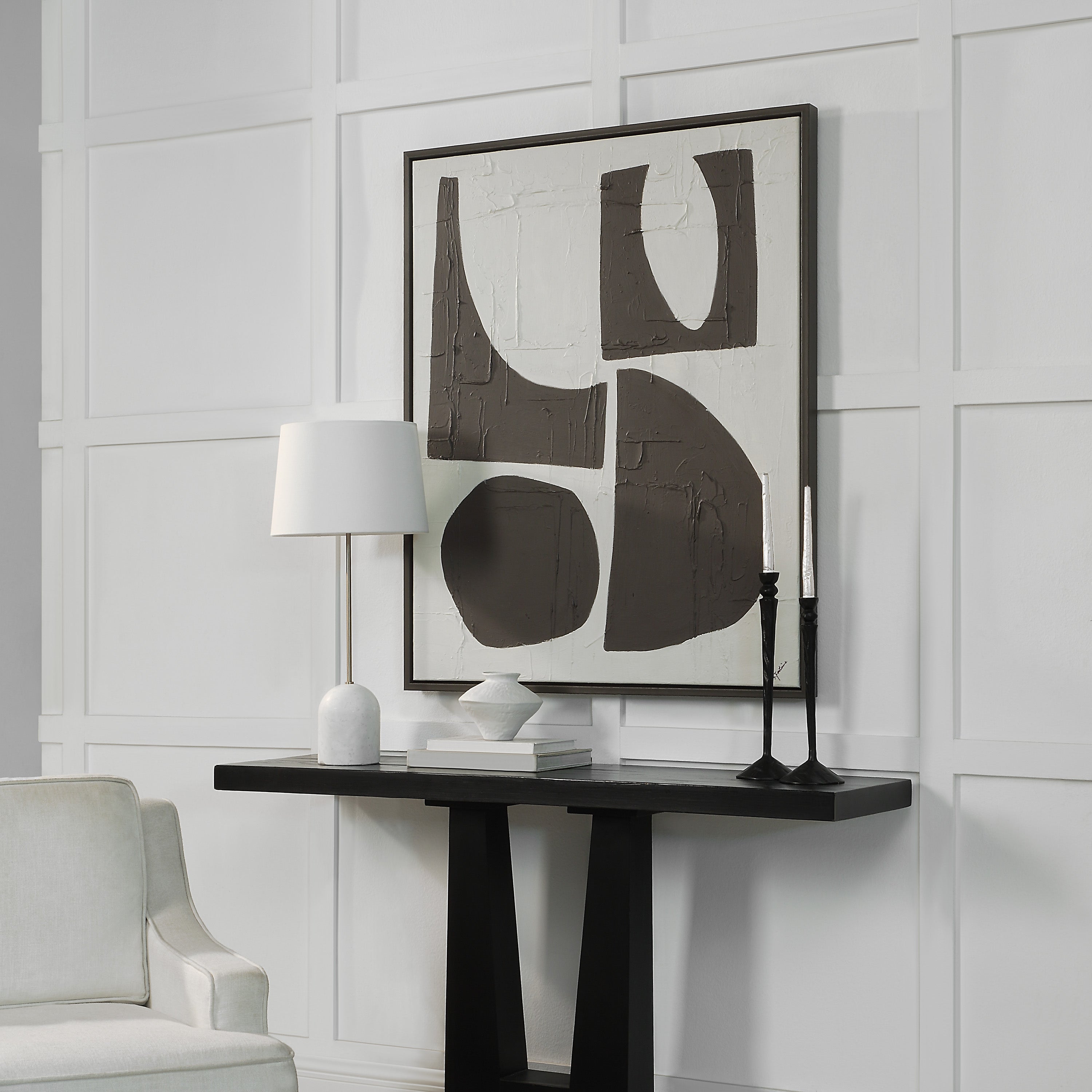 Castagno 50" H x 40" W Canvas Art, Brown - Lifestyle Image - OL2186