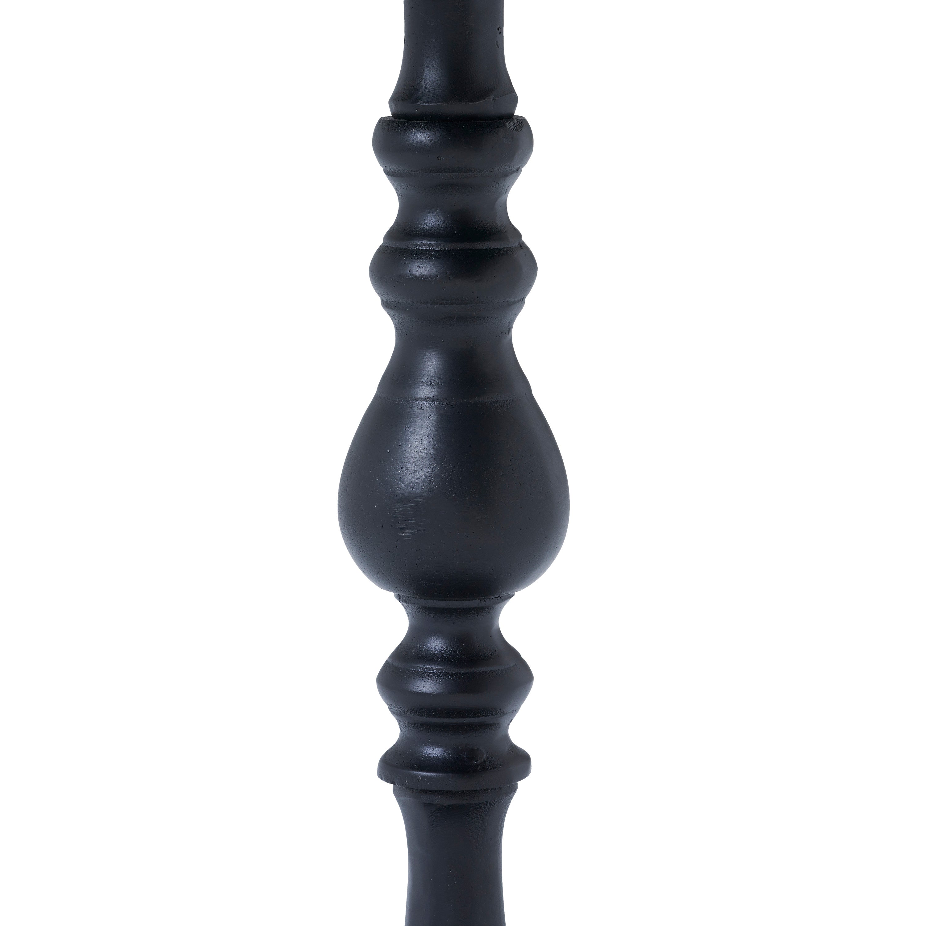 Yates Indoor Cast Aluminum Side Table, Matte Black - Detail Image - TA490