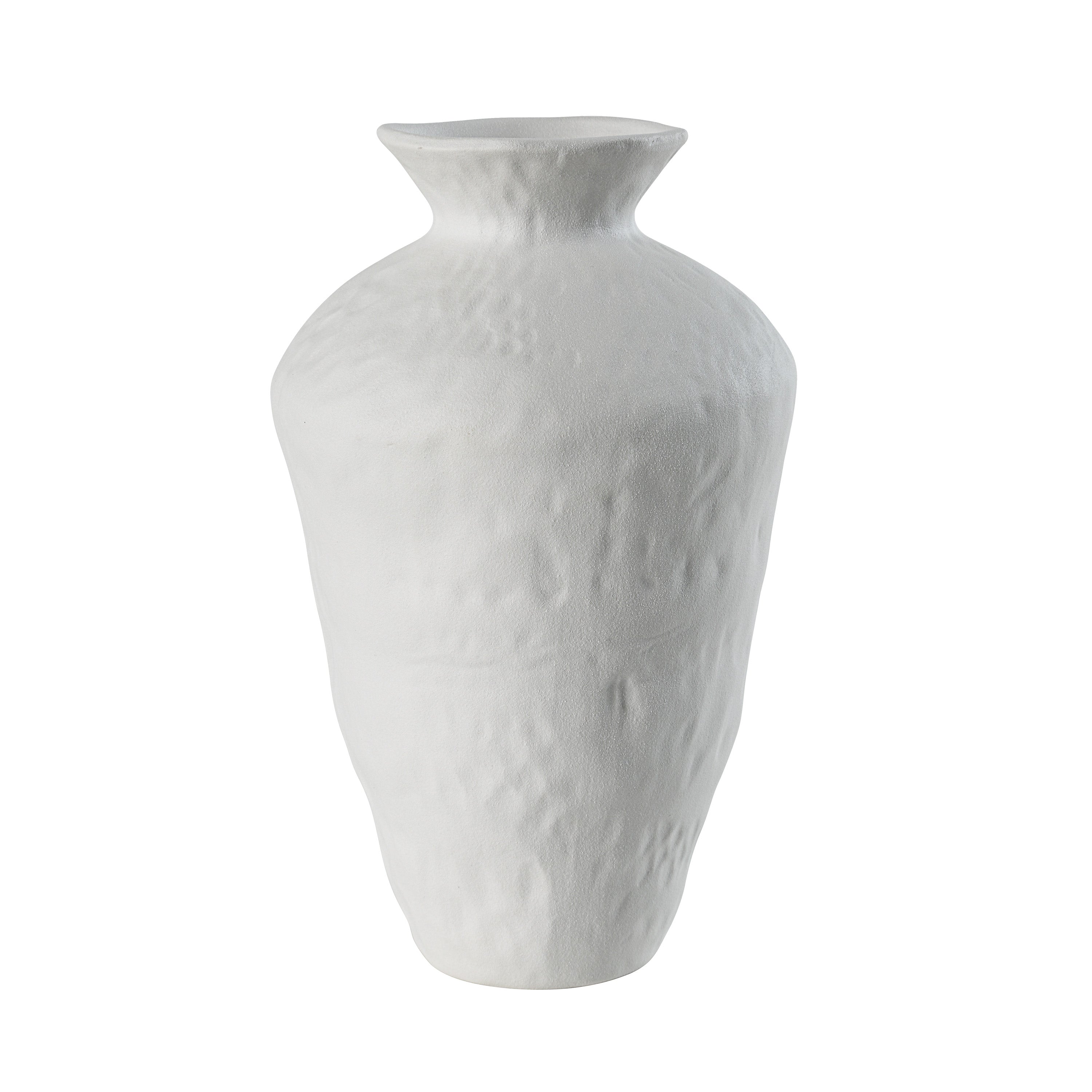 Melton Indoor Porcelain Ceramic Vase, Matte Off-White - Main Image - VAS261