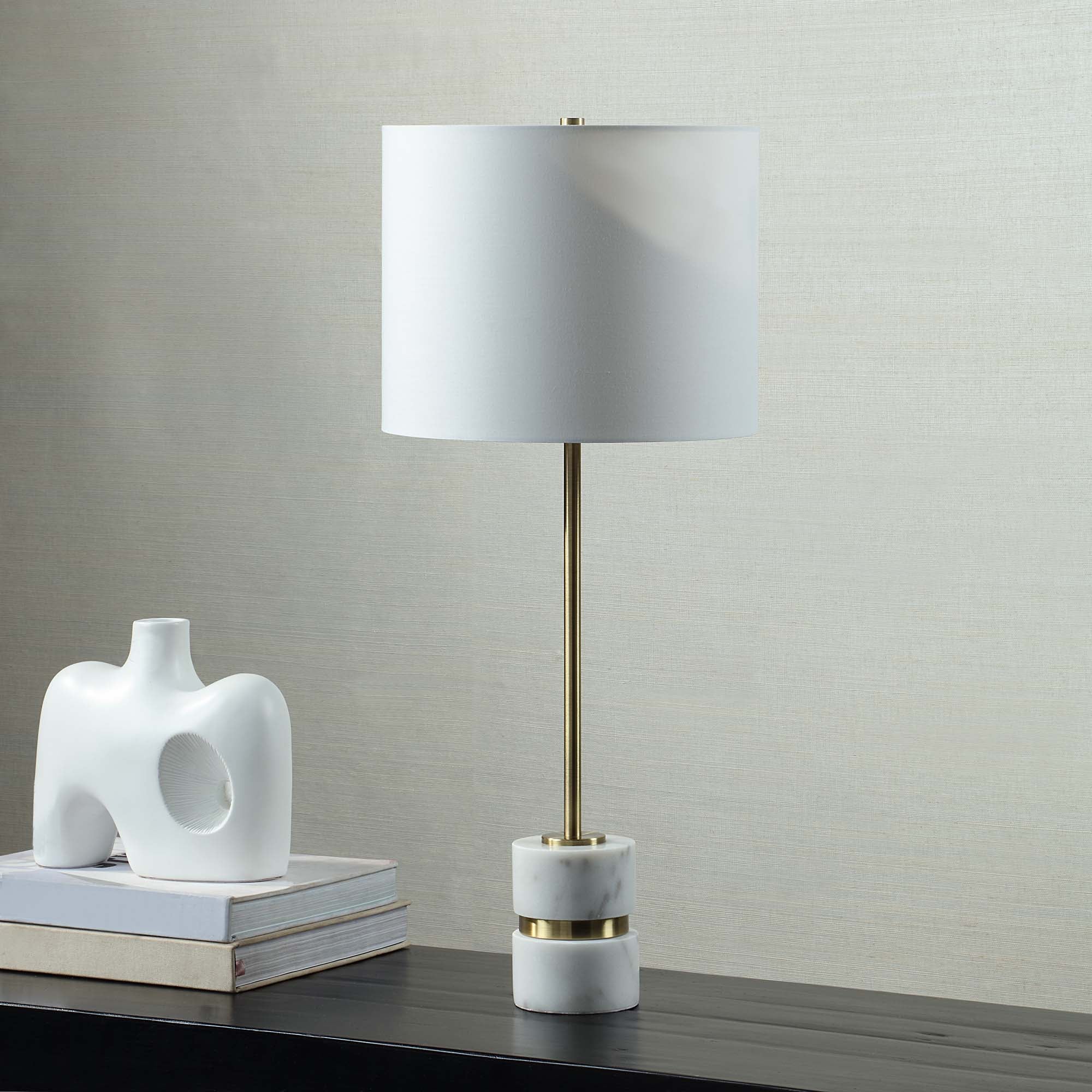 Talulla 28.75" Length Table Lamp- Set of two, Antique Brass - Lifestyle Image - LPT1251-SET2