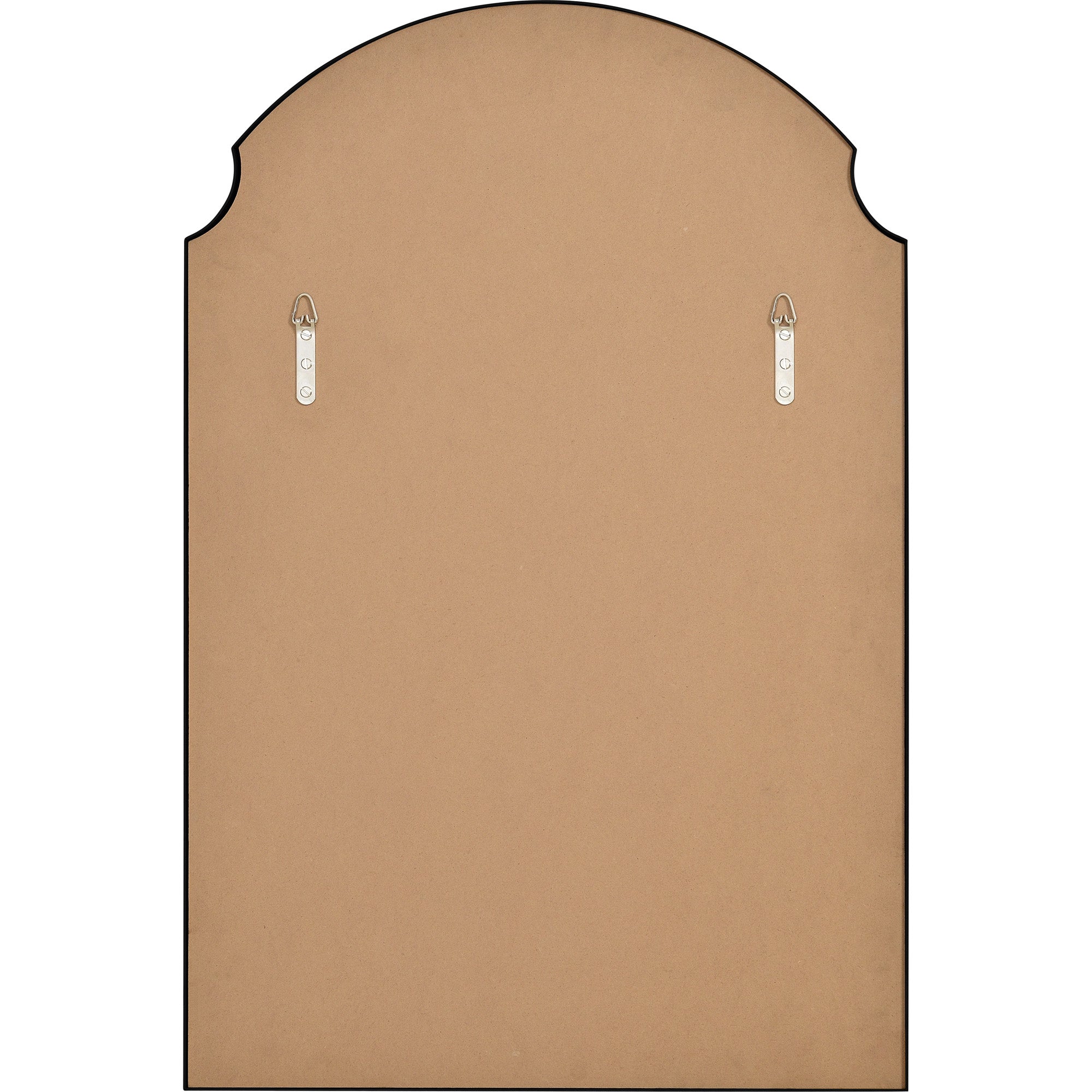 Asmara 36" Tall Irregular Wall Mirror, Black - Backing Image - MT2542