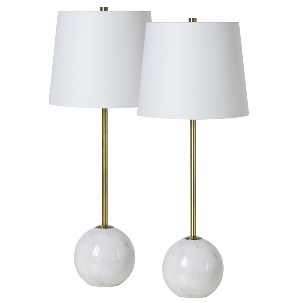 Naomi 27" Length Table Lamp, Antique Brass - Main Image - LPT1171-SET2