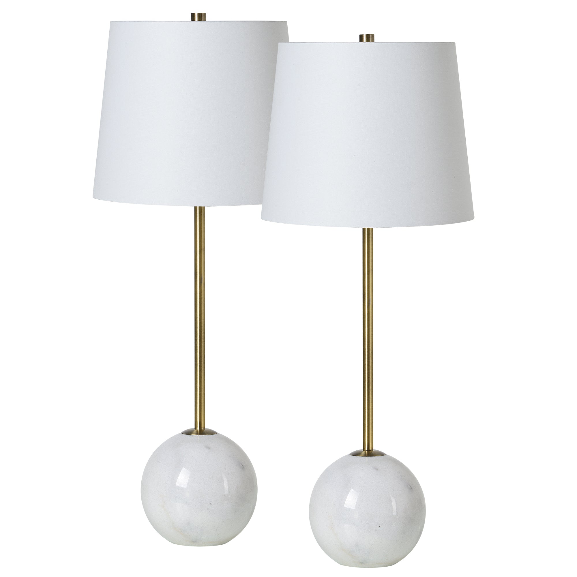 Naomi 27" Length Table Lamp, Antique Brass - Main Image - LPT1171-SET2