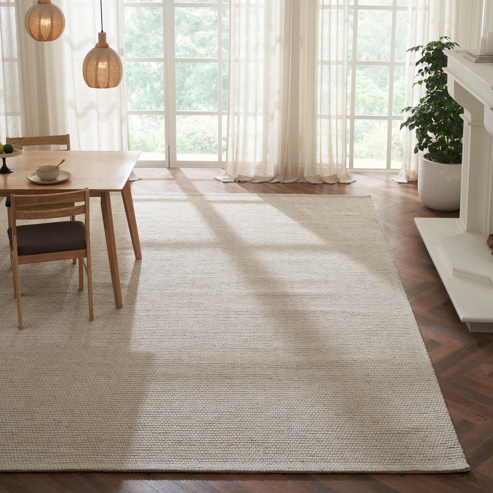 Bedford IV 7'10" X 10’2" ft Handwoven Indoor Rug, Ivory - Lifestyle Image - RBED-21171-810