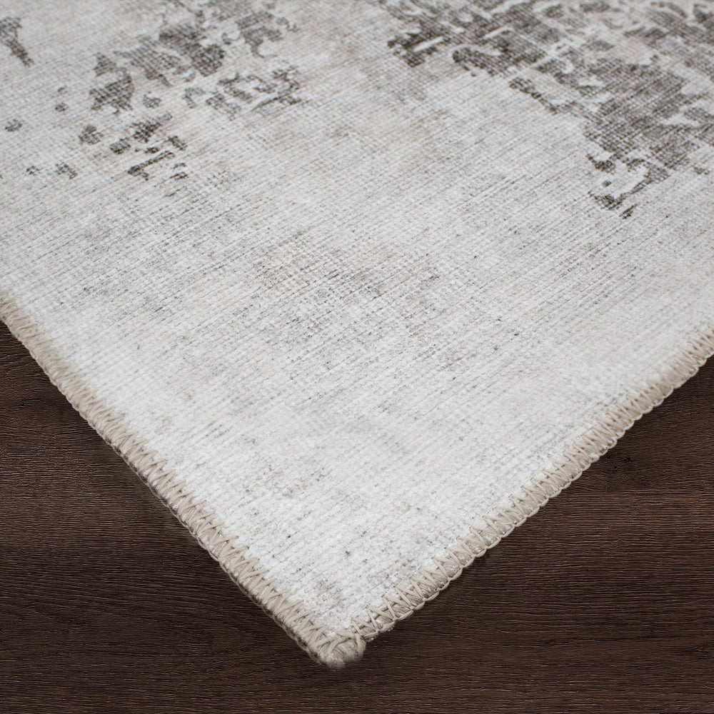 Chloe 7'6" x 10'2" ft Handwoven Indoor Rug, Grey - Angle Image - RCHL-71182-810