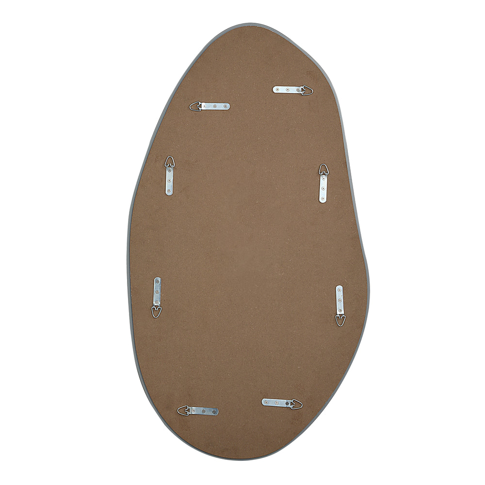 Anogia 40" H x 22" W Wall Mirror, Grey - Backing Image - MT2697