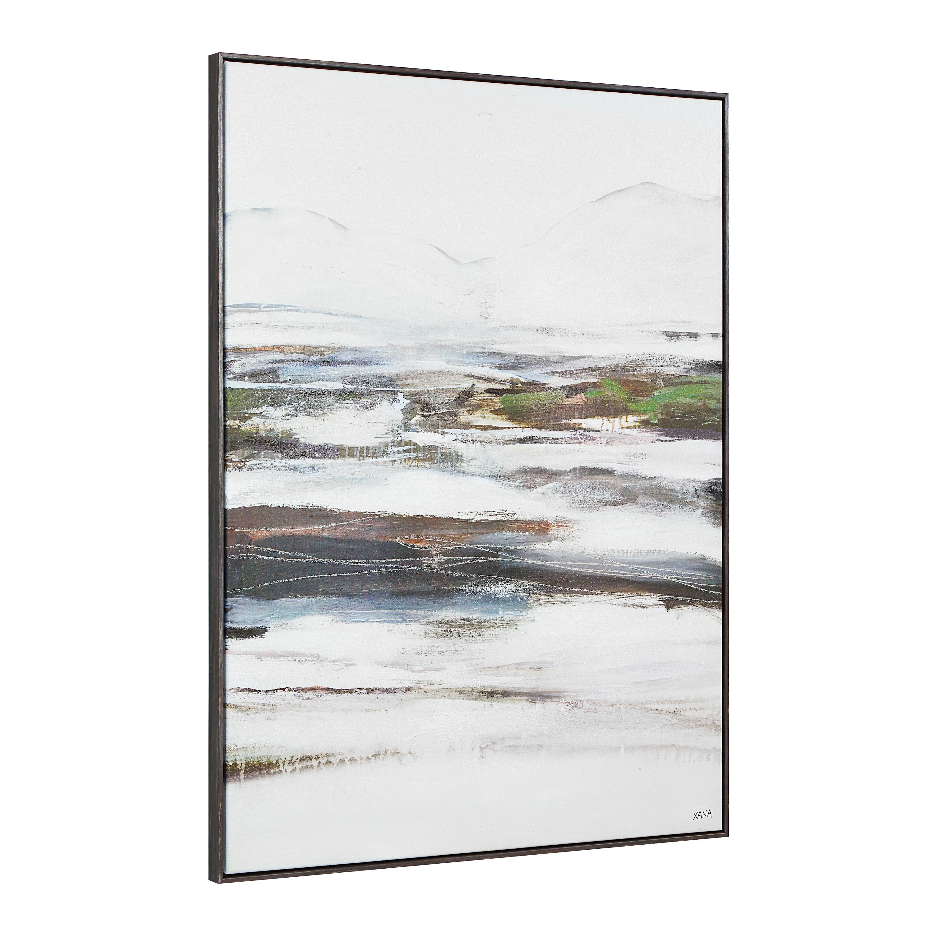 Danae 48" H x 36" W Canvas Art, White - Angle Image - OL2206