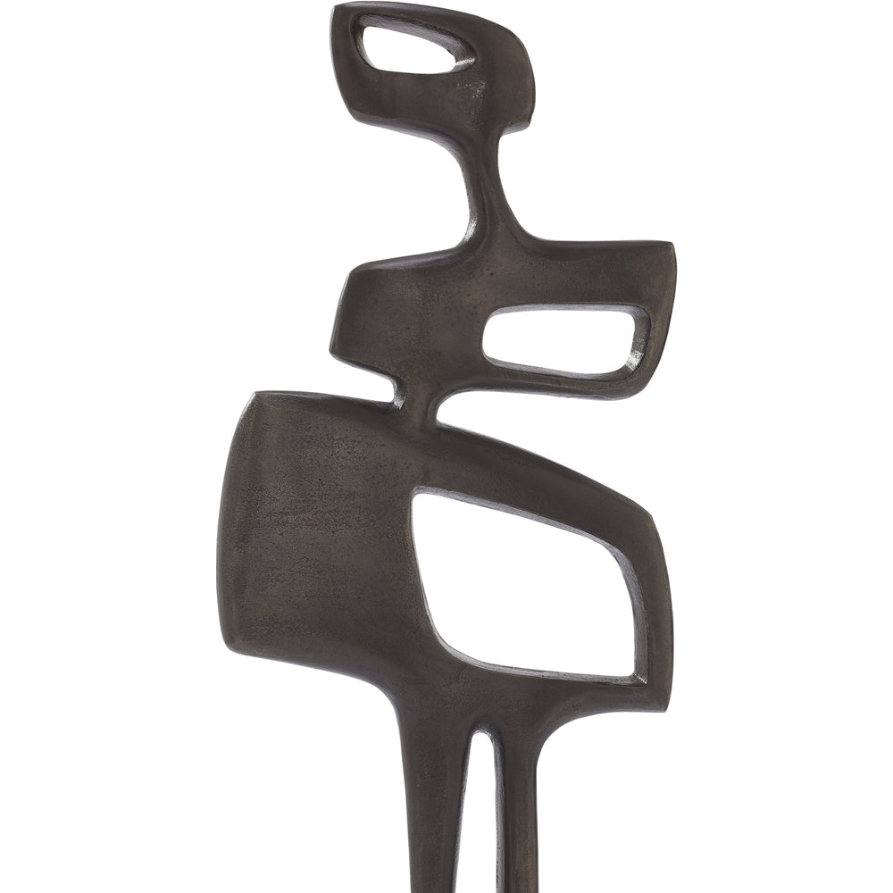 Pacino Indoor Aluminum Statue, Antique Nickel - Detail Image - STA763