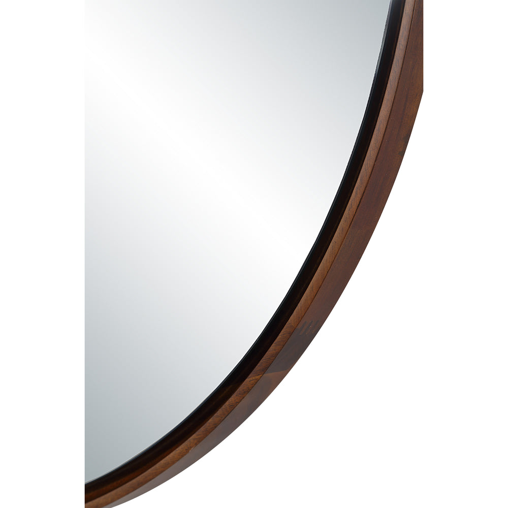 Cabiria 36" H x 36" W Wall Mirror, Brown - Detail Image - MT2745