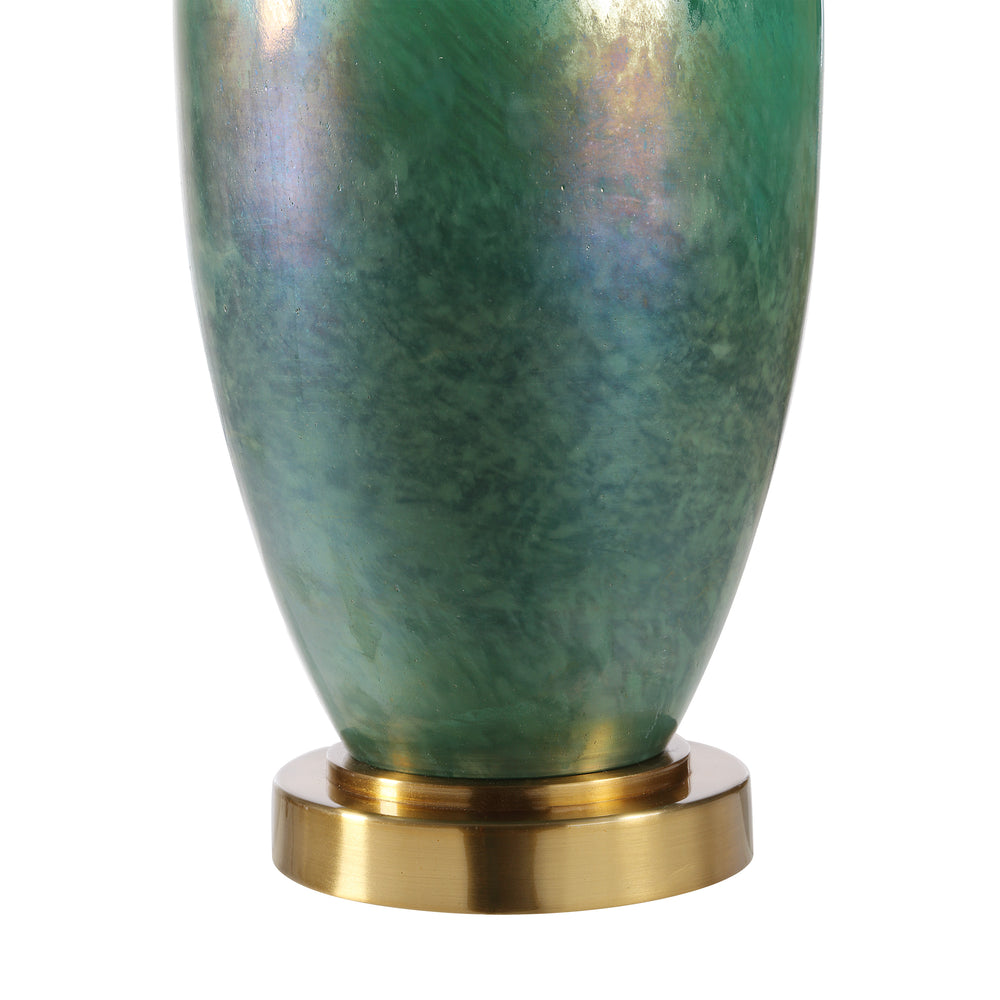 Wave 27.5" Height Table Lamps, Green - Detail Image - LPT1421EV