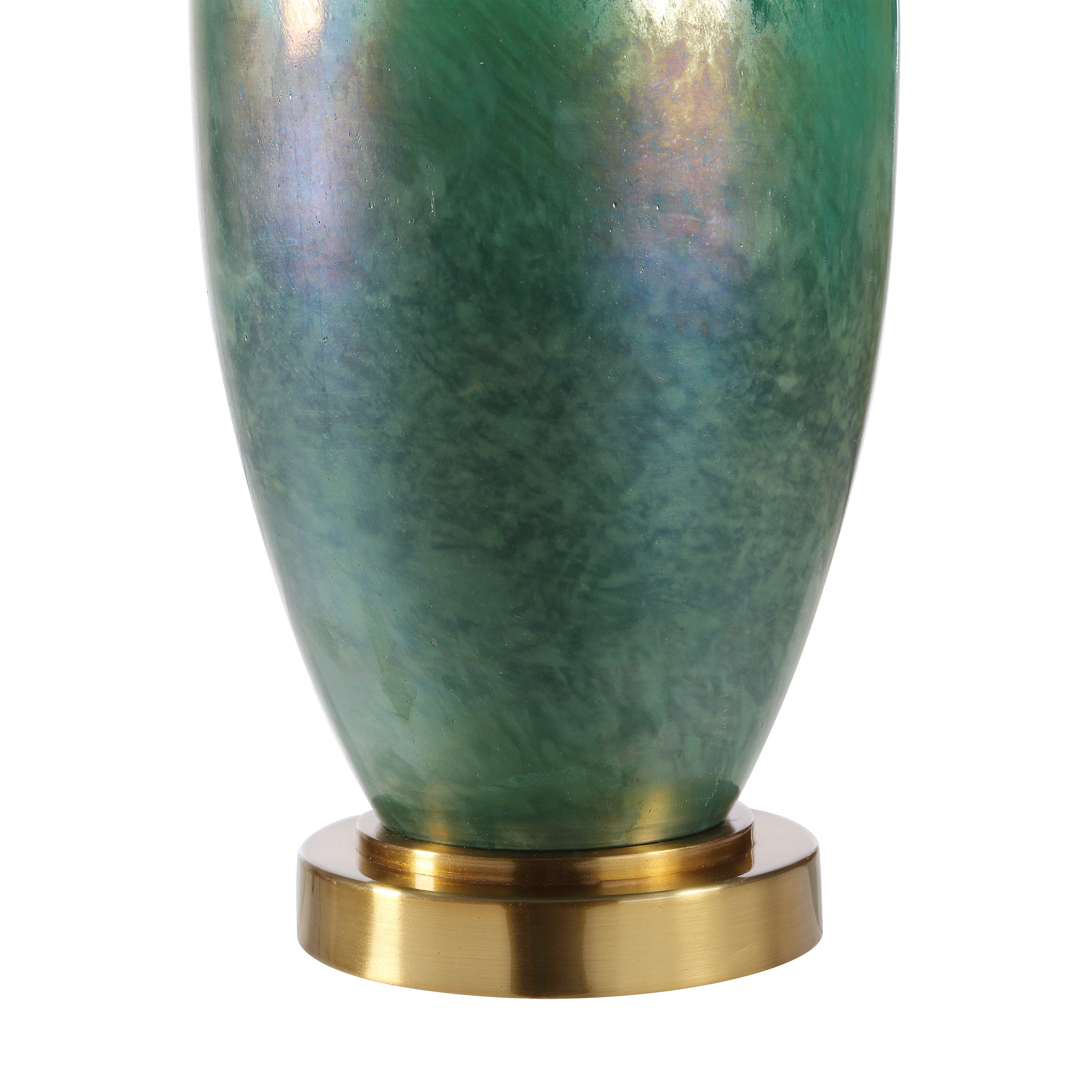 Wave 27.5" Height Table Lamps, Green - Detail Image - LPT1421EV