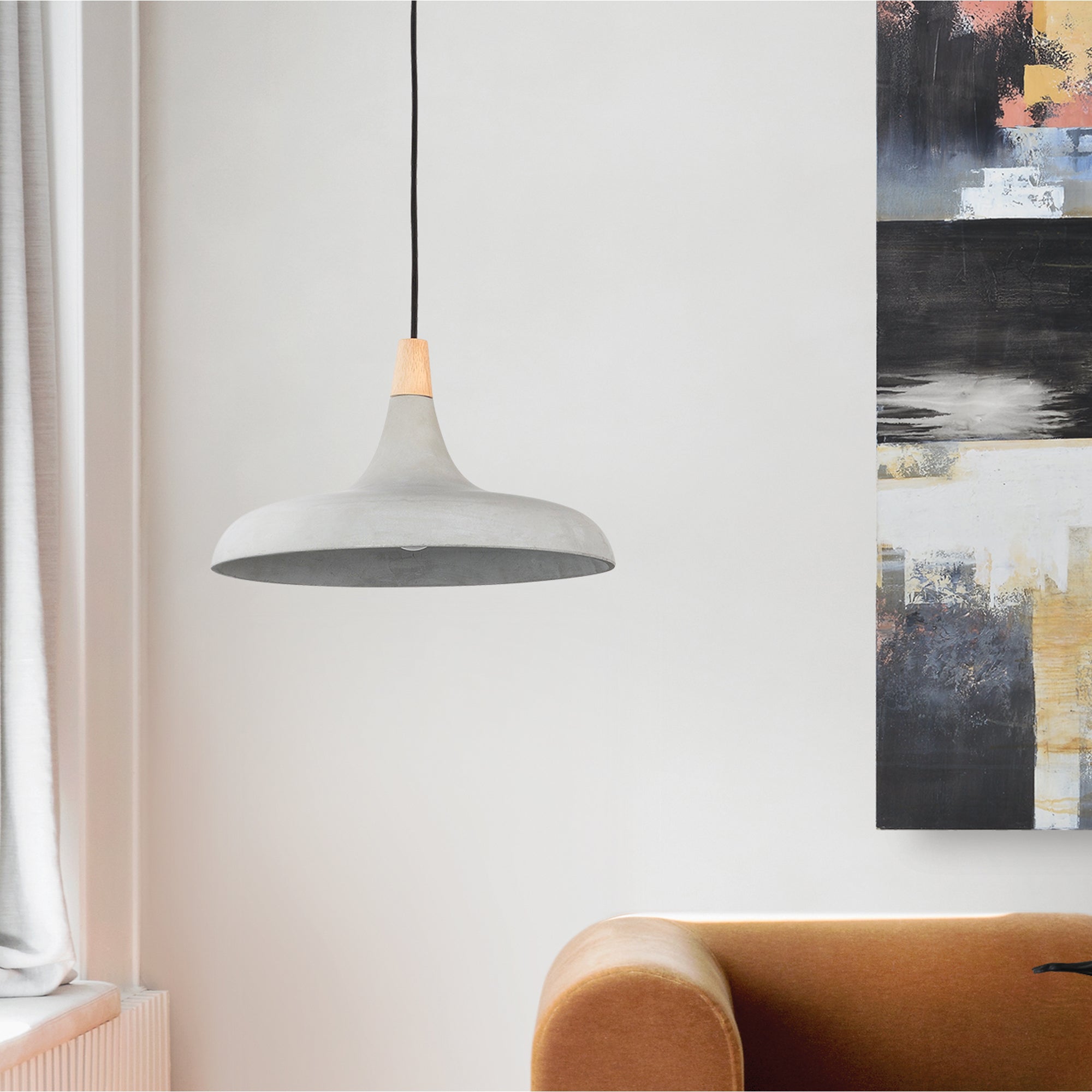 Viola-May 9" Length Ceiling Fixture, Grey - Lifestyle Image - LPC4331