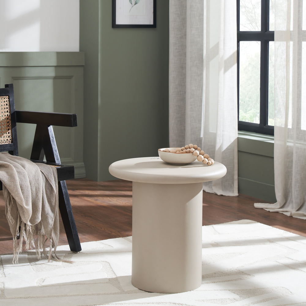 Riya 20" Height Table, Beige - Lifestyle Image - TA529