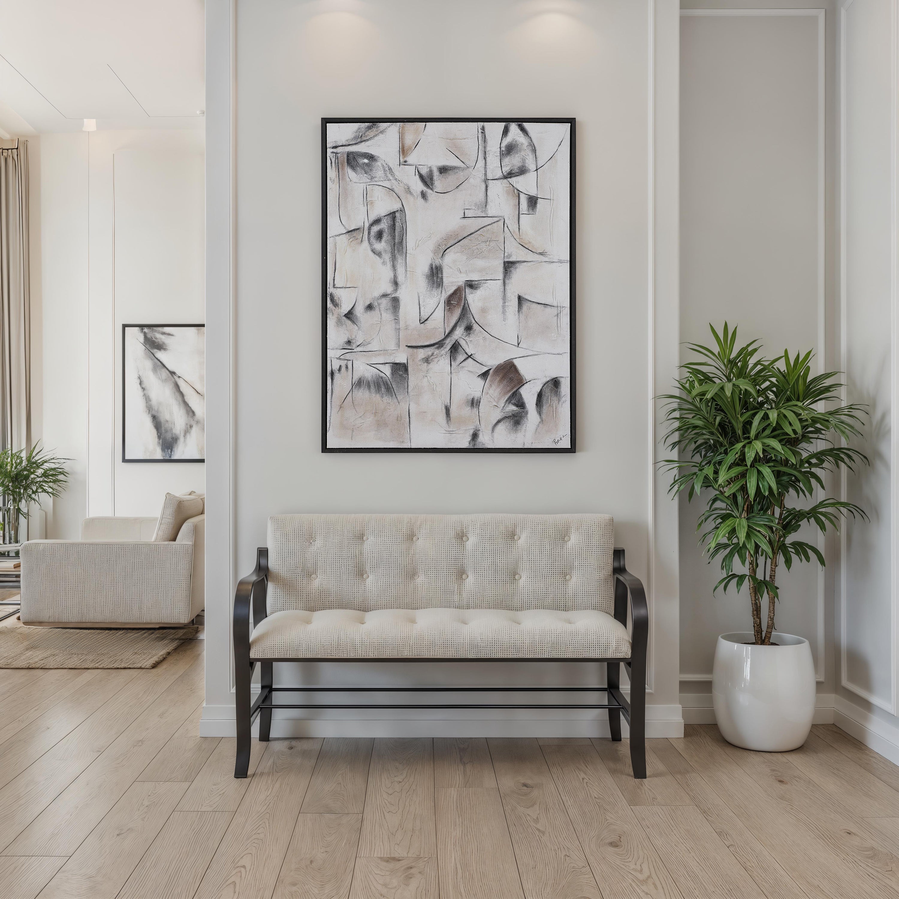 Yann 40" H x 30" W Canvas Art - Lifestyle Image - OL2234