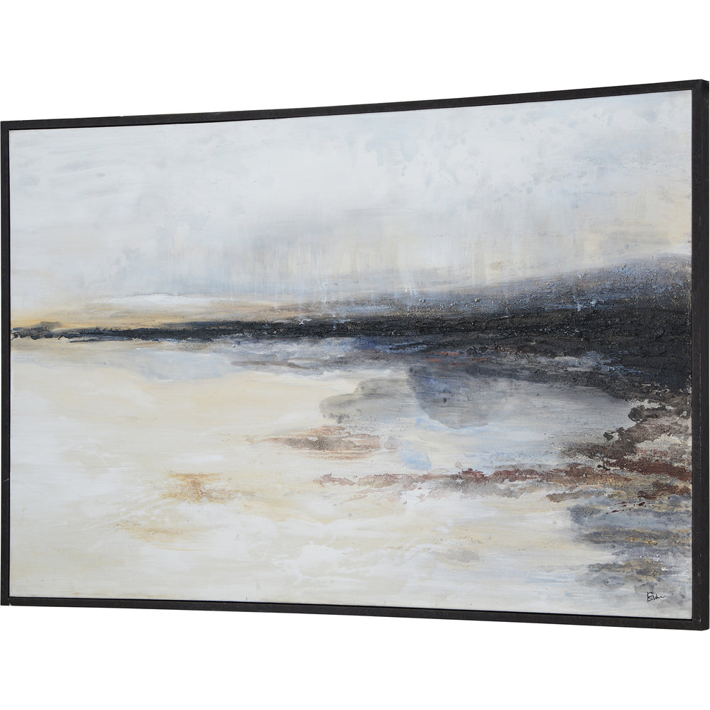 Warran 40" Wide Canvas Art, Black - Angle Image - OL1890