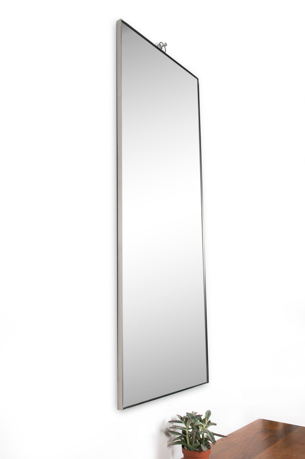 Filbert 62" Tall Rectangle Wall Mirror, Grey - Lifestyle Image - MT1856