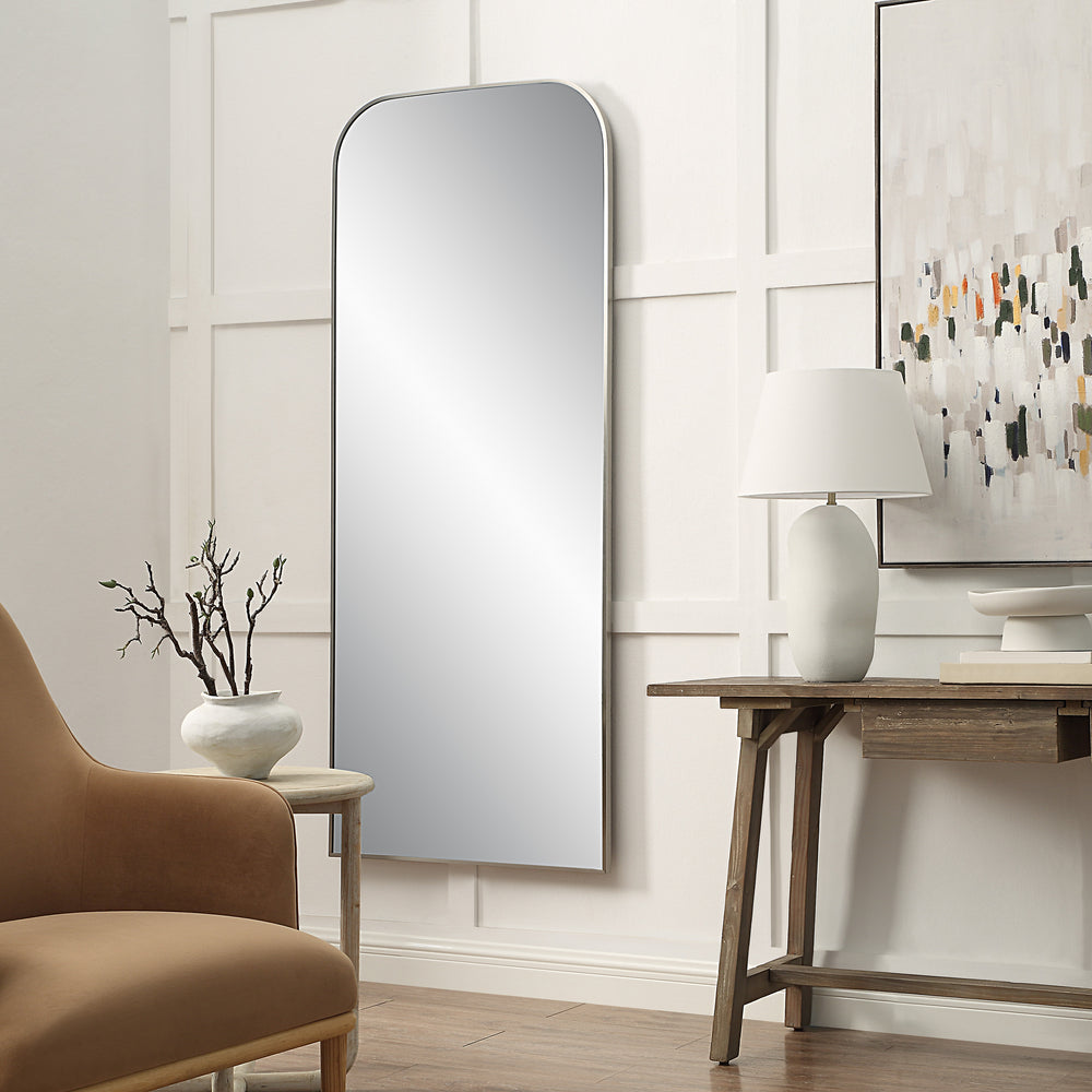 Samia 72" H x 30" W Wall Mirror, Grey - Lifestyle Image - MT2721