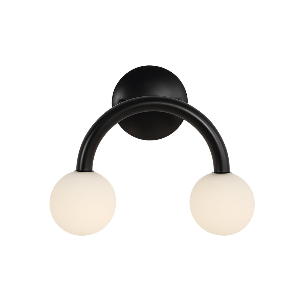 Santo 10.5" Height Wall Sconces, Matte Black - Additional Image 2 - WS171