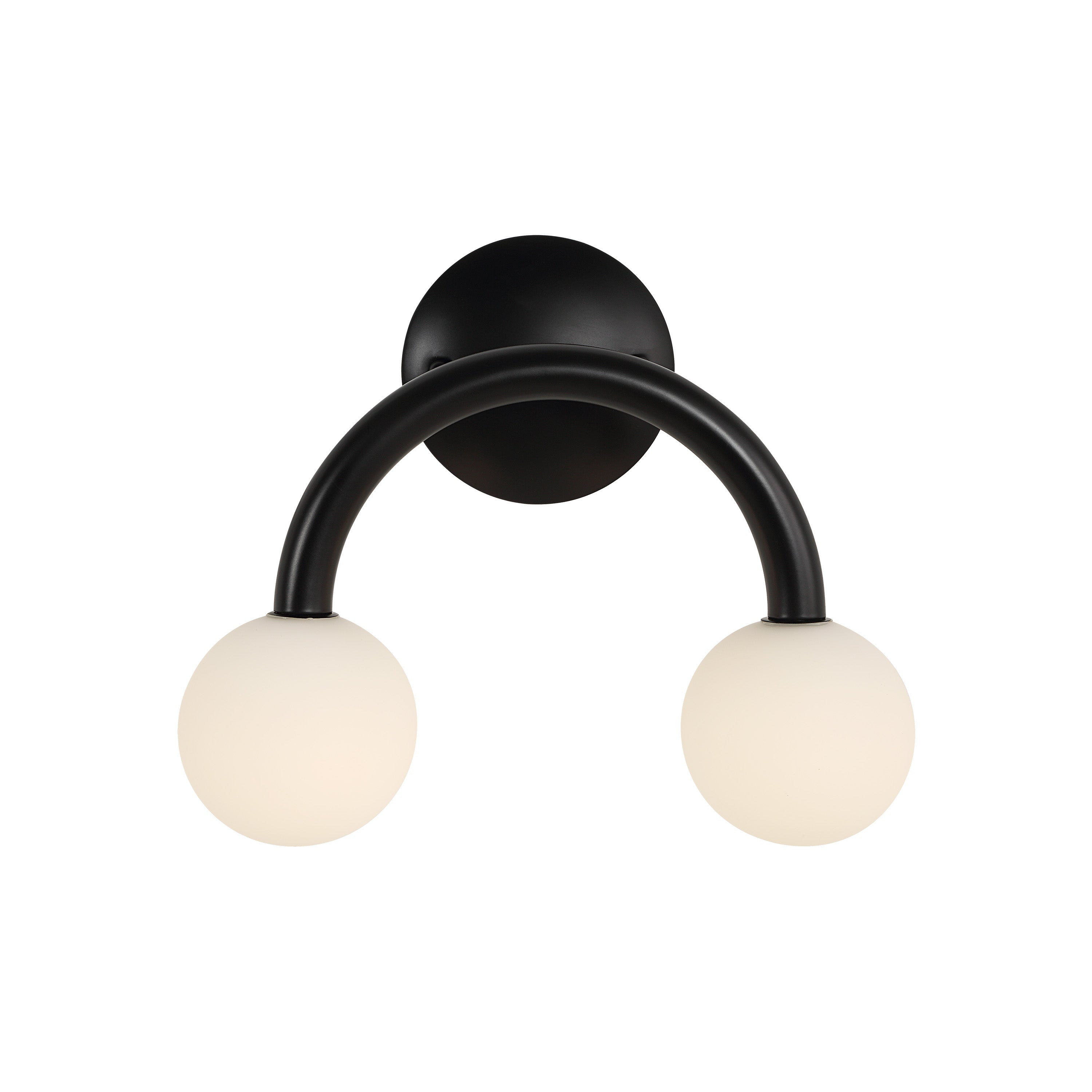 Santo 10.5" Height Wall Sconces, Matte Black - Additional Image 2 - WS171