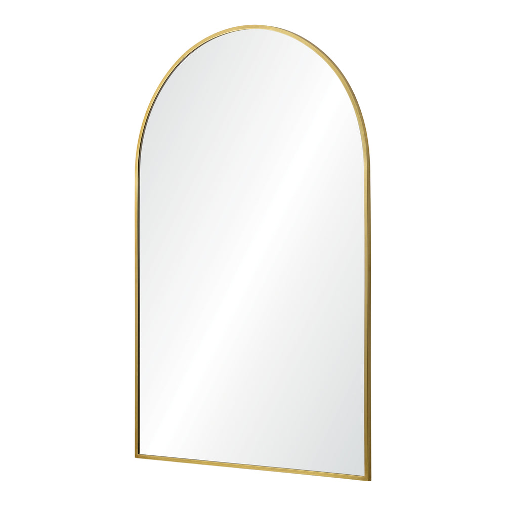 Durness 36" Tall Arch Wall Mirror, Yellow - Angle Image - MT2524
