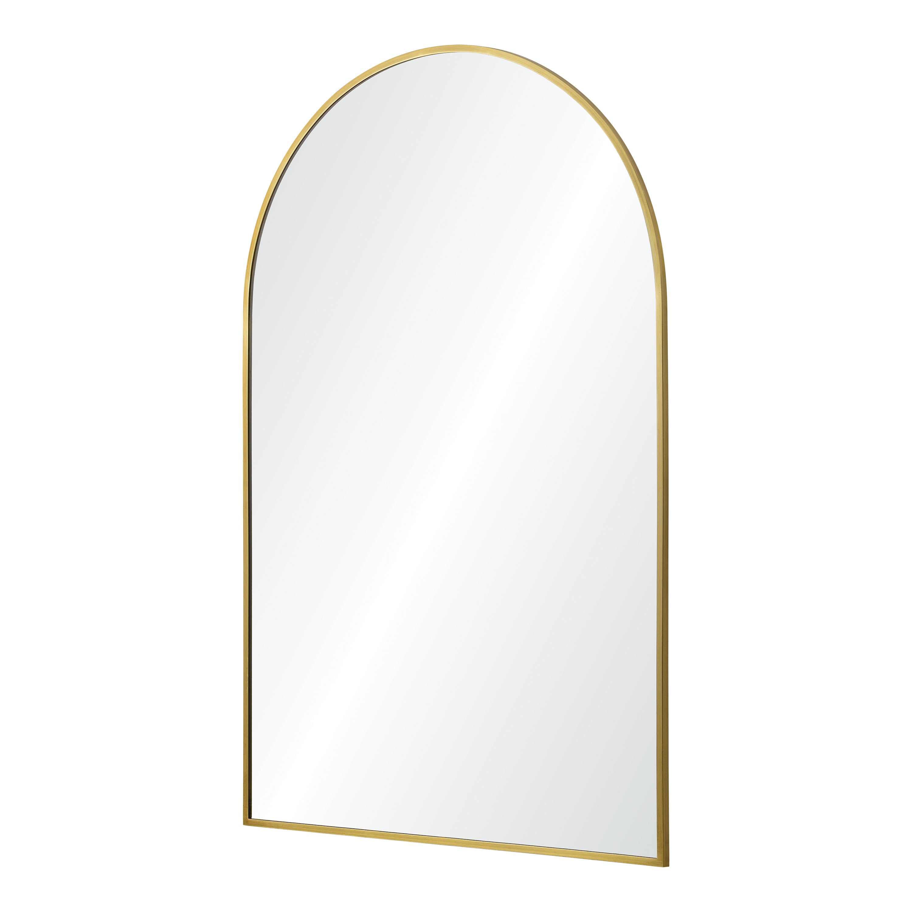 Durness 36" Tall Arch Wall Mirror, Yellow - Angle Image - MT2524
