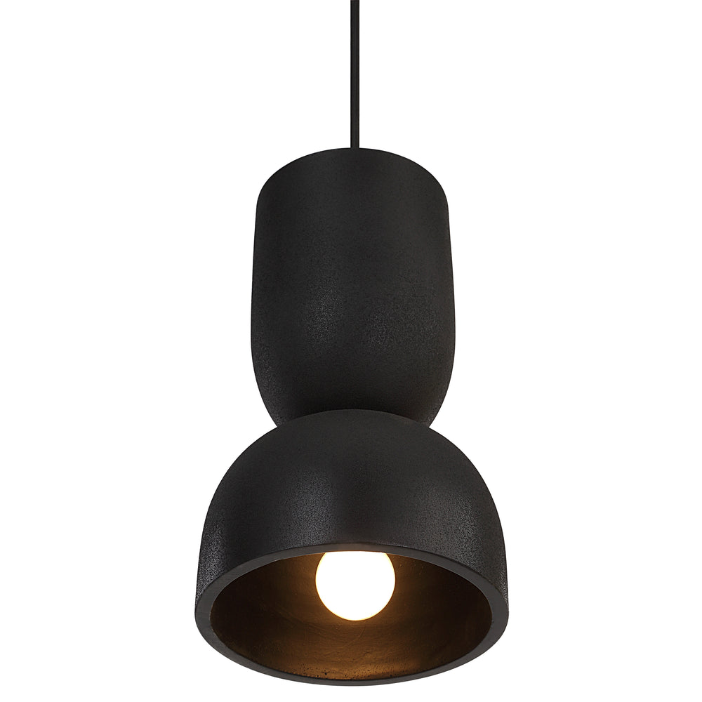 Caen 121.75" Height Ceiling Fixture, Black - Angle Image - LPC4493