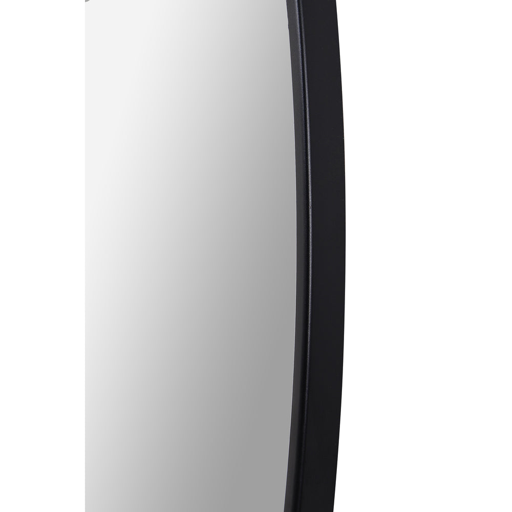 Claribel 30" Tall Round Wall Mirror, Black - Additional Image 2 - MT2414