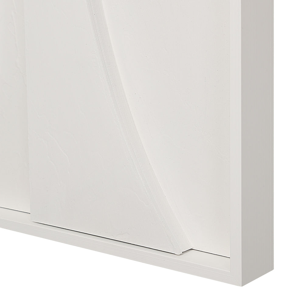 Marsh 18" Wide Wall Decor, Matte White - Additional Image 2 - W6756