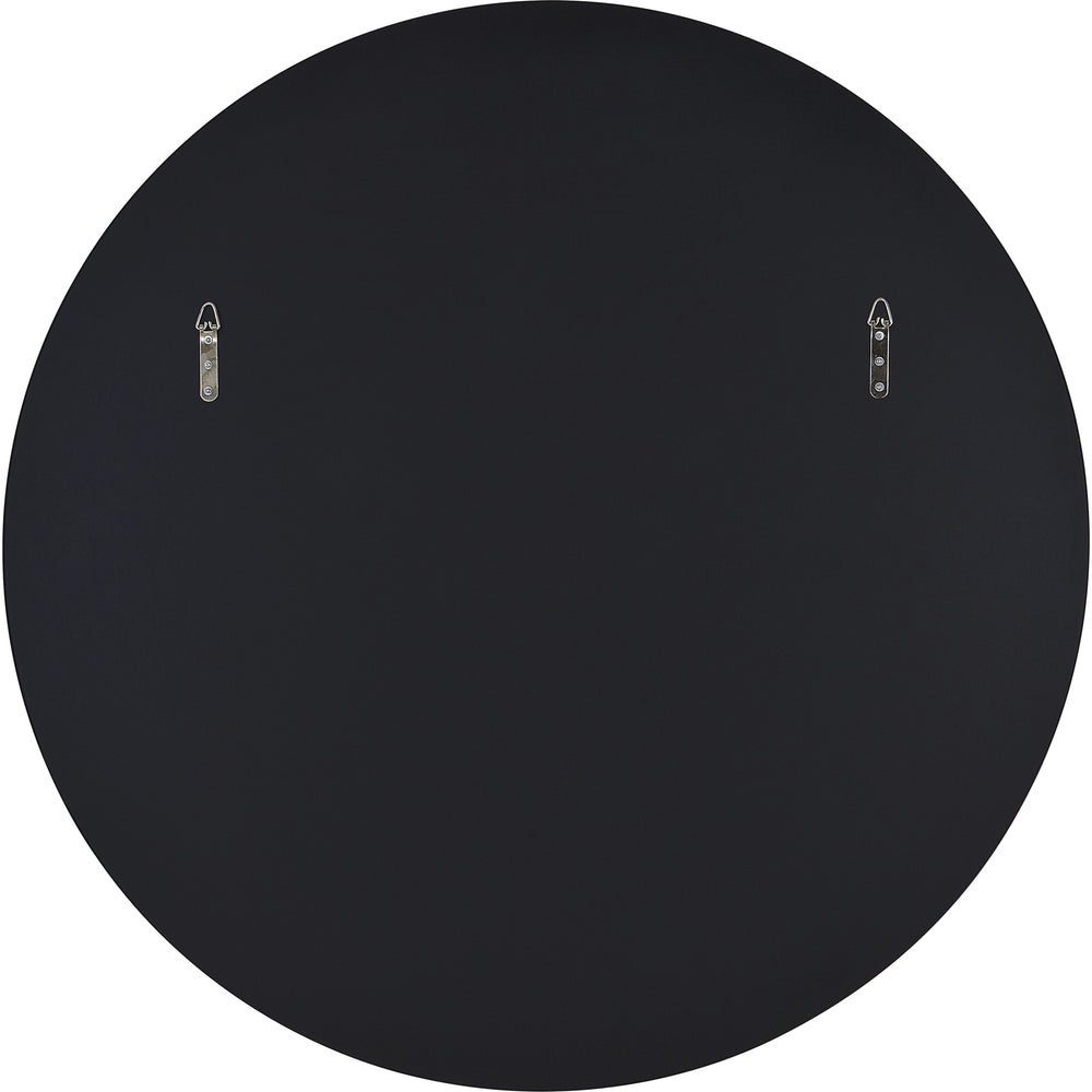Cori 40" Tall Round Wall Mirror, Black - Backing Image - MT2415