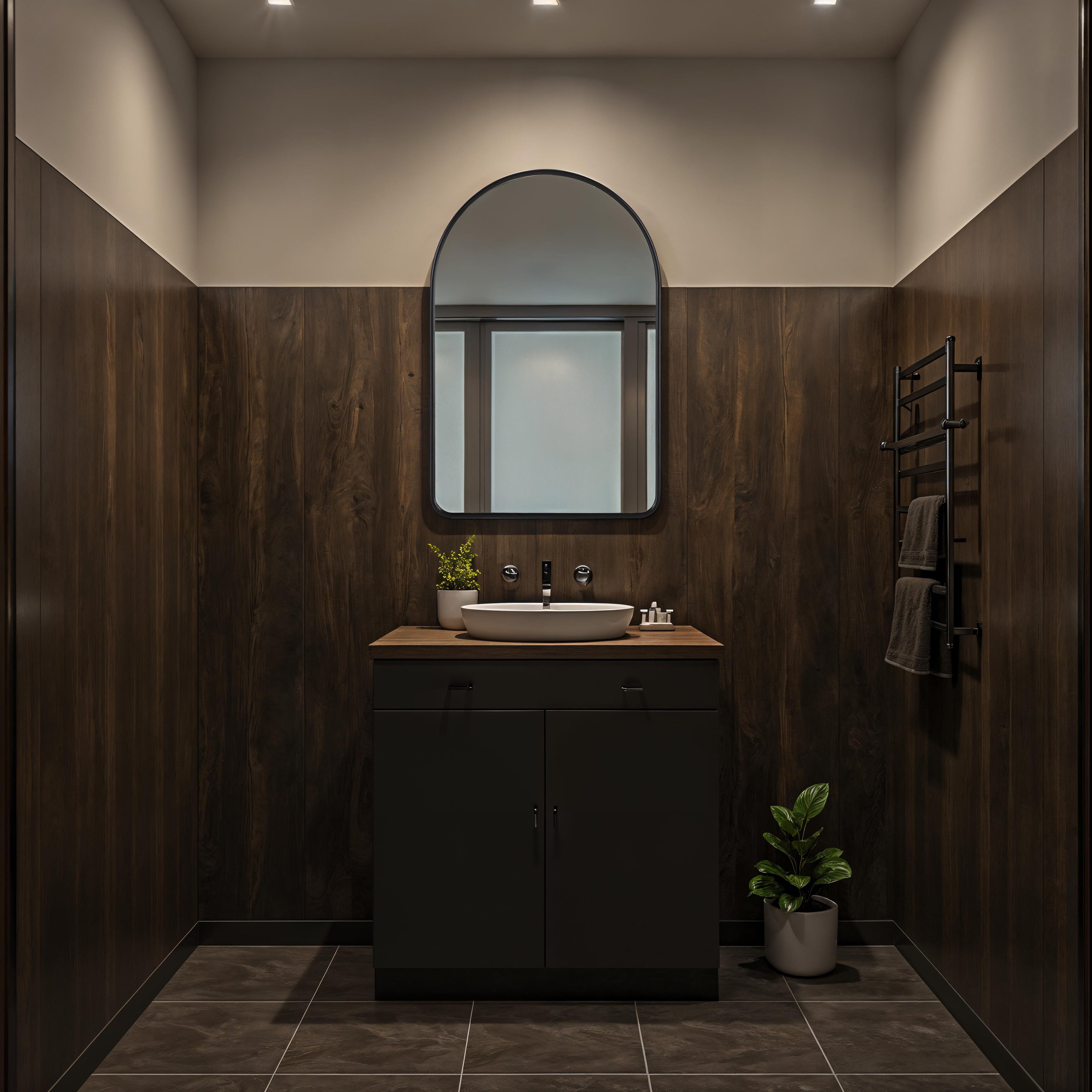 Cascais 36" H x 24" W Wall Mirror, Black - Lifestyle Image - MT2726