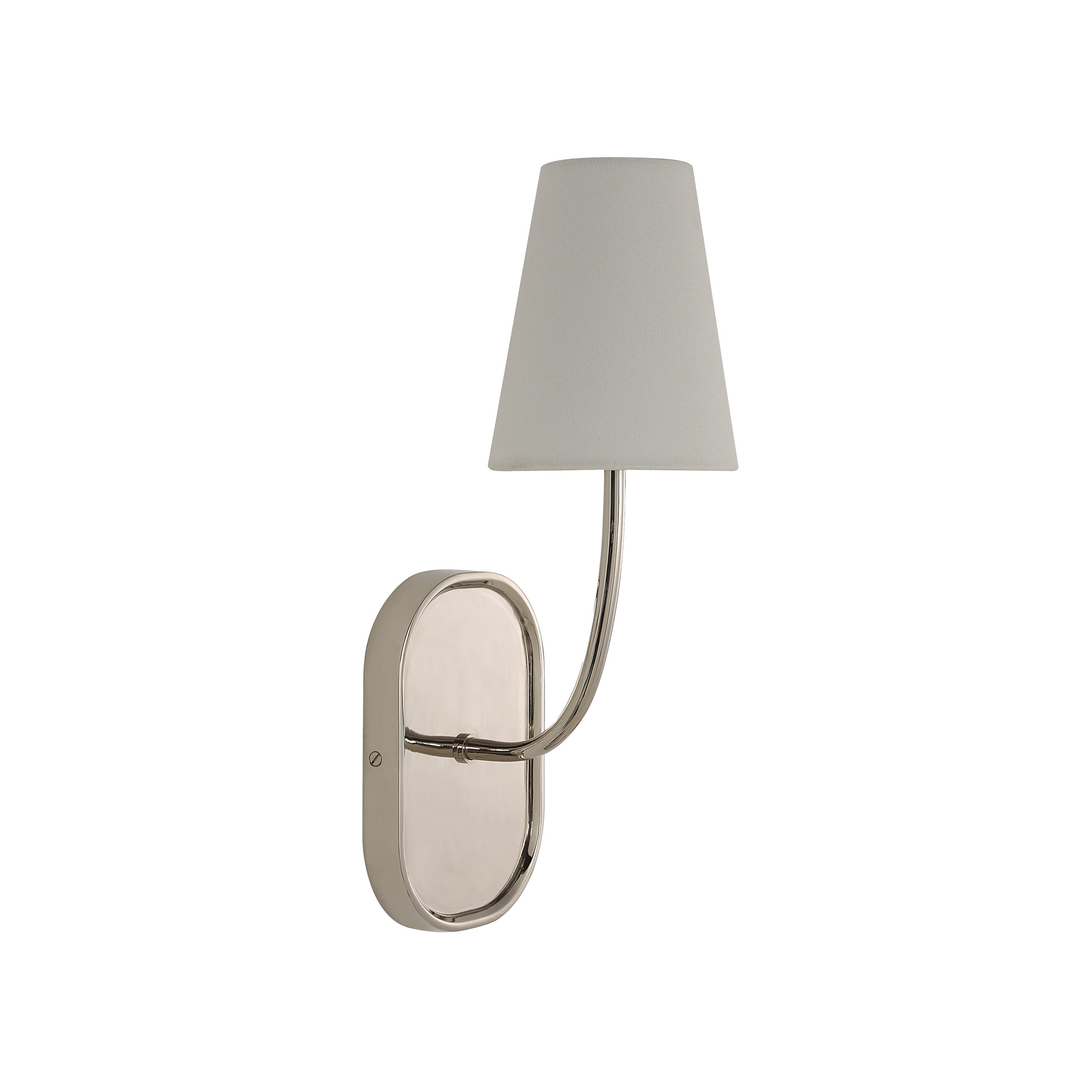 Annona 15.75" Height Wall Sconces, Polished Nickel - Angle Image - WS173