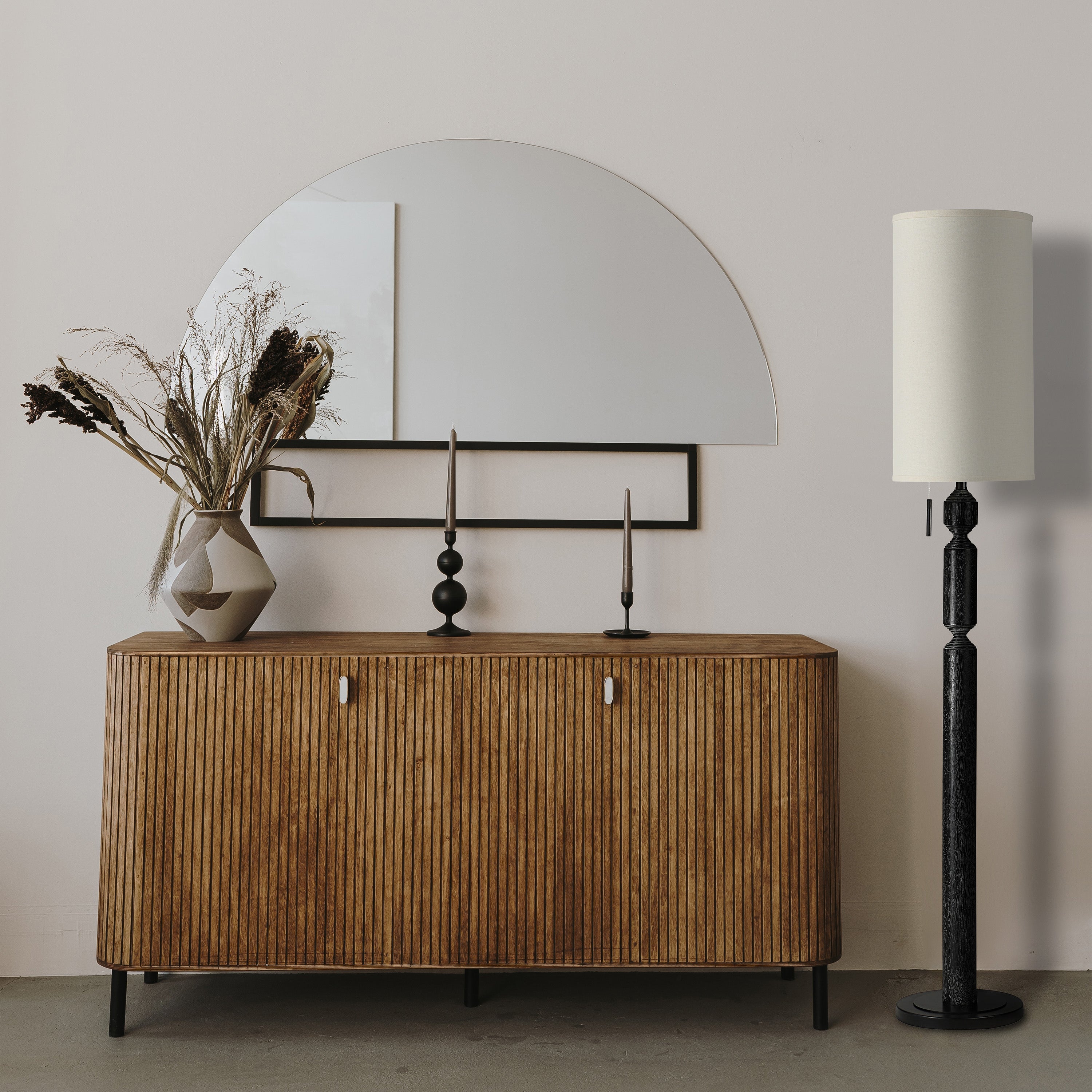 Pheonix 68" Height Floor Lamp, Black - Lifestyle Image - LPF3176