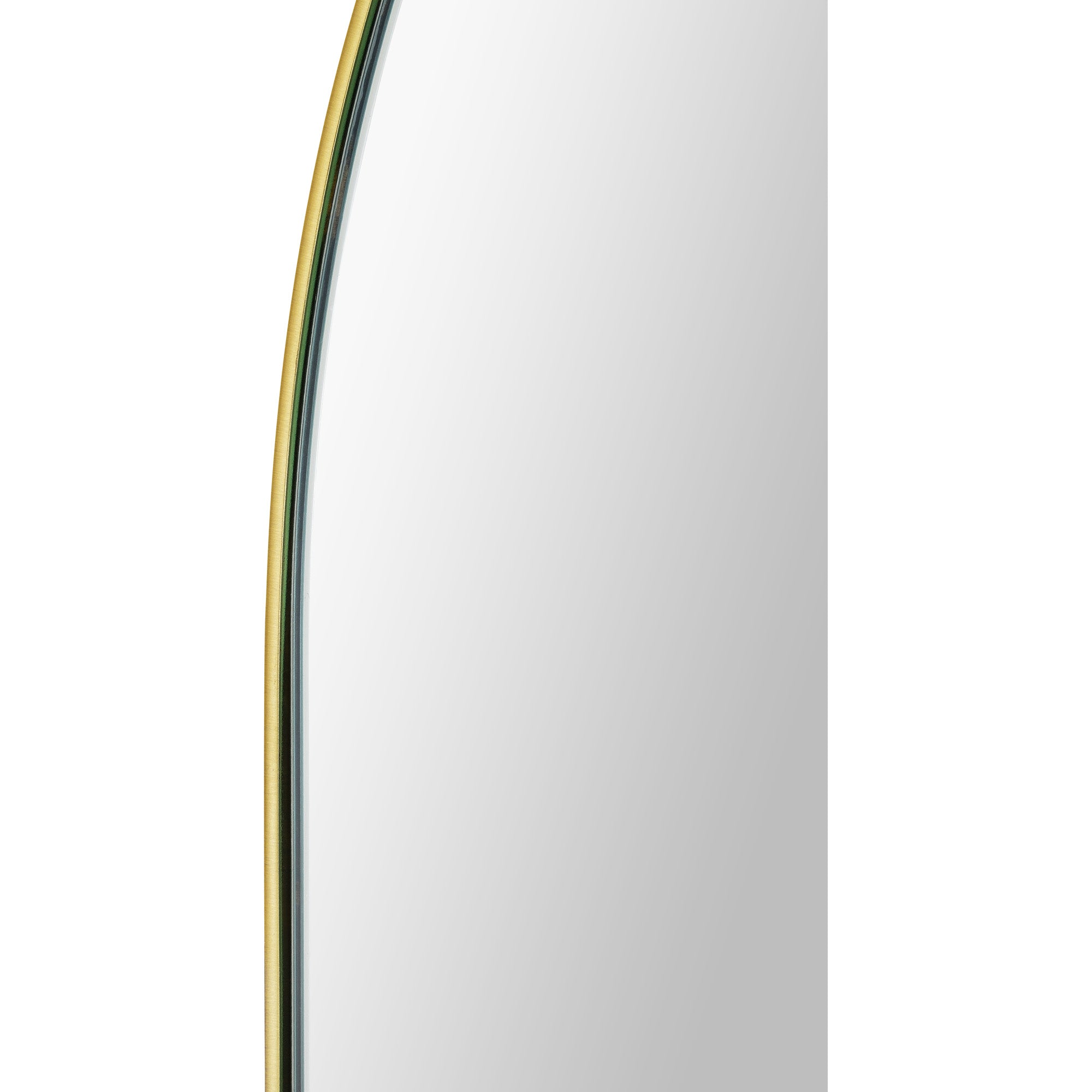 Beckah 40" Tall Oval Wall Mirror, Yellow - Detail Image - MT2526